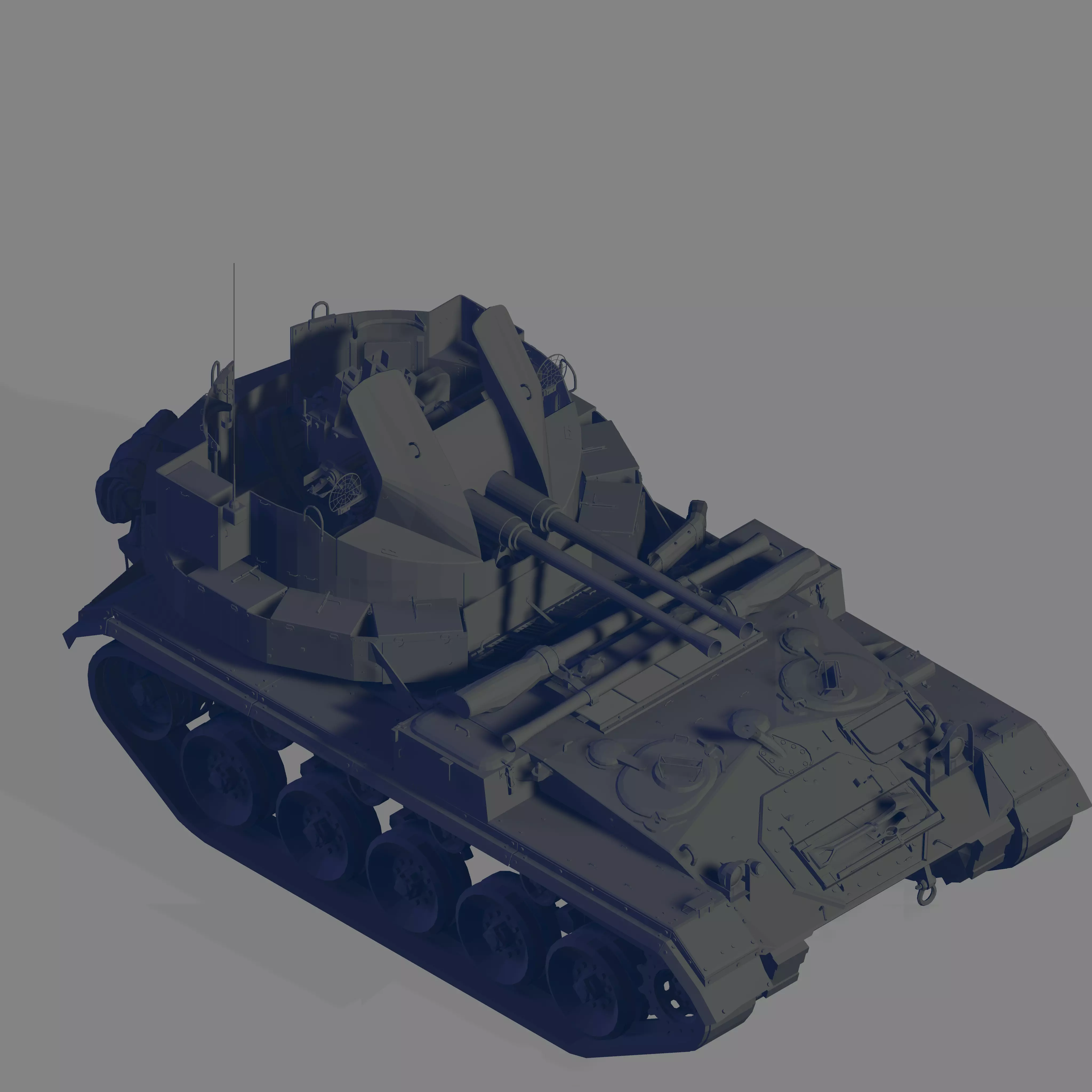 M19A1 3D model_0