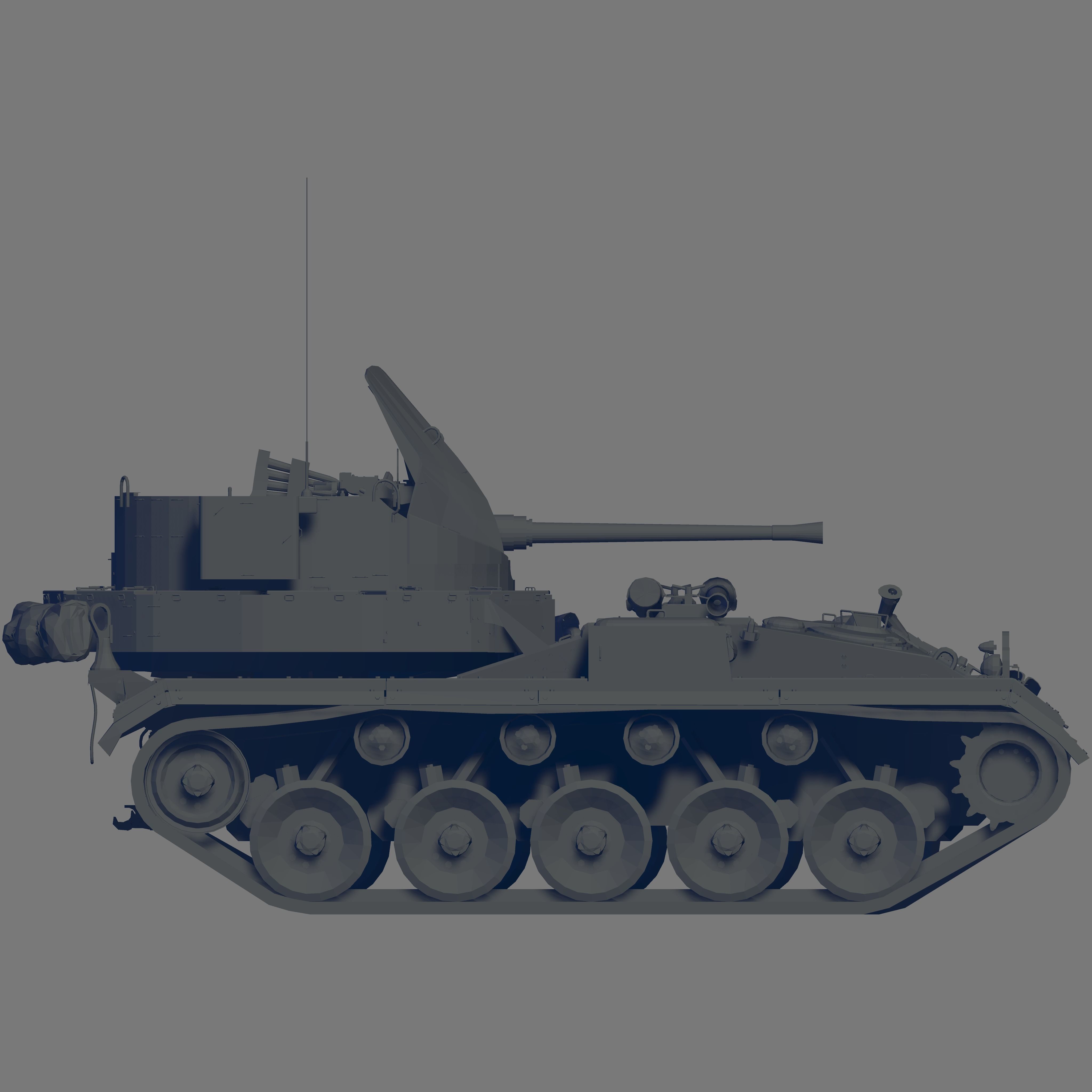 M19A1 3D model_3