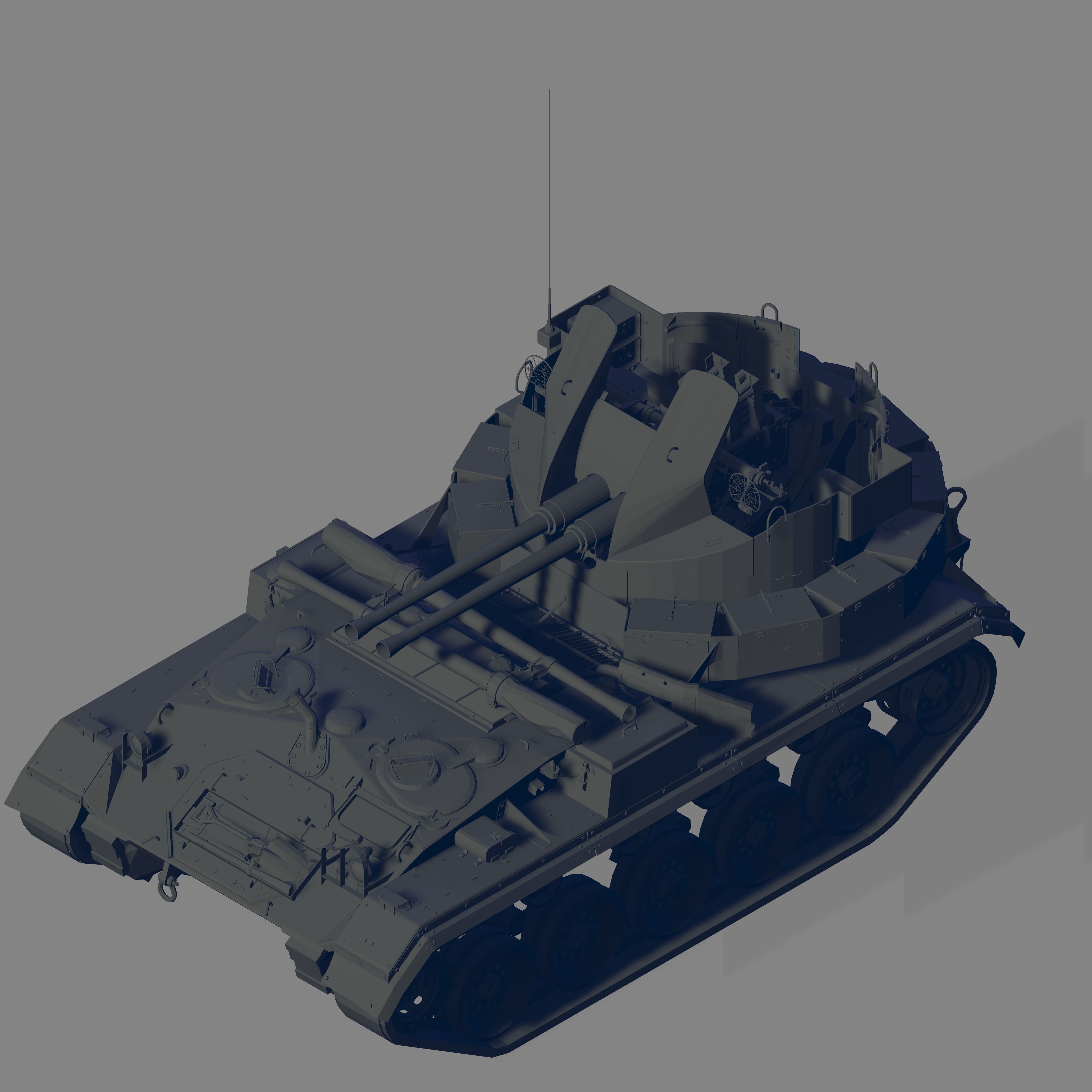 M19A1 3D model_1