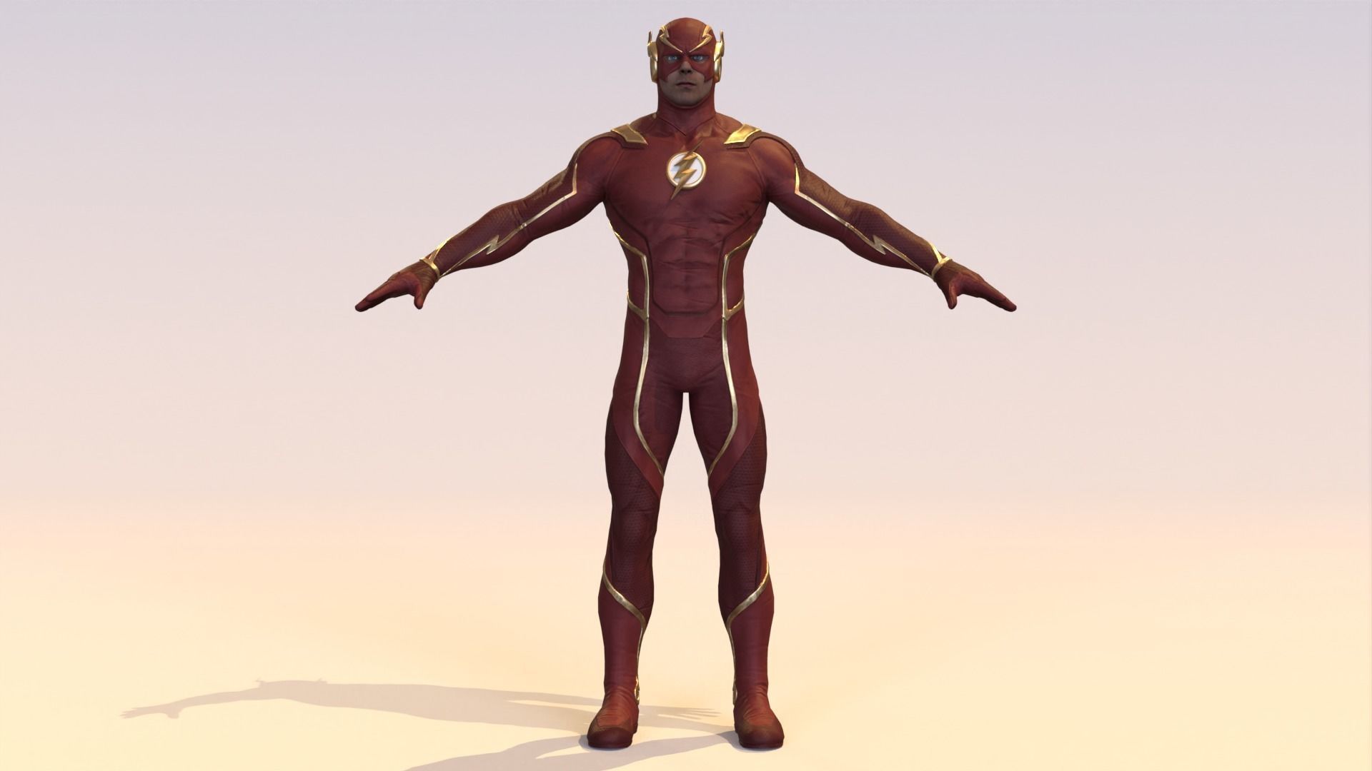 The Flash Rigged 3D Asset - Injustice 3D model rigged | CGTrader