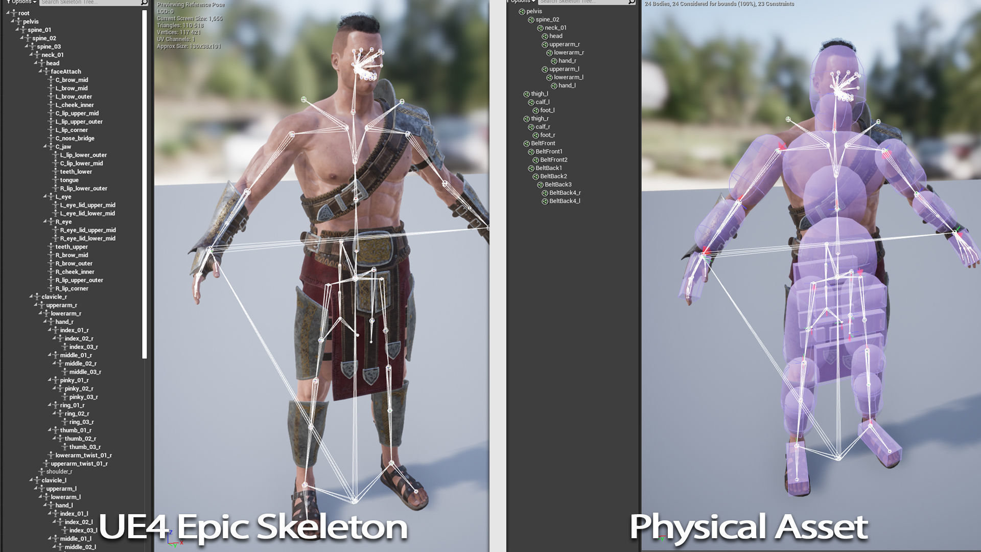 Fantasy Warrior - Game Ready Low-poly 3D model_13