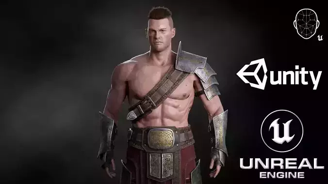 Fantasy Warrior - Game Ready