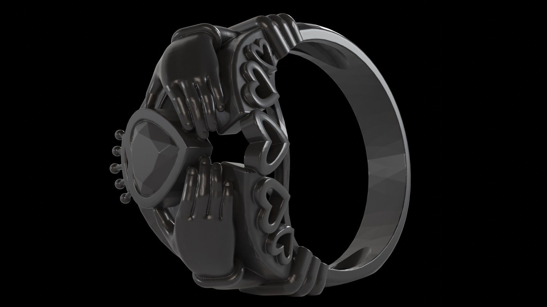 special  ring  3D print model_3