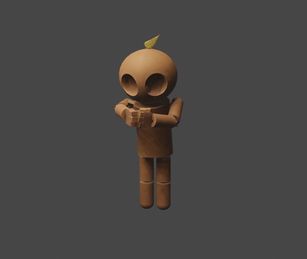 3D model wooden dummy VR / AR / low-poly | CGTrader