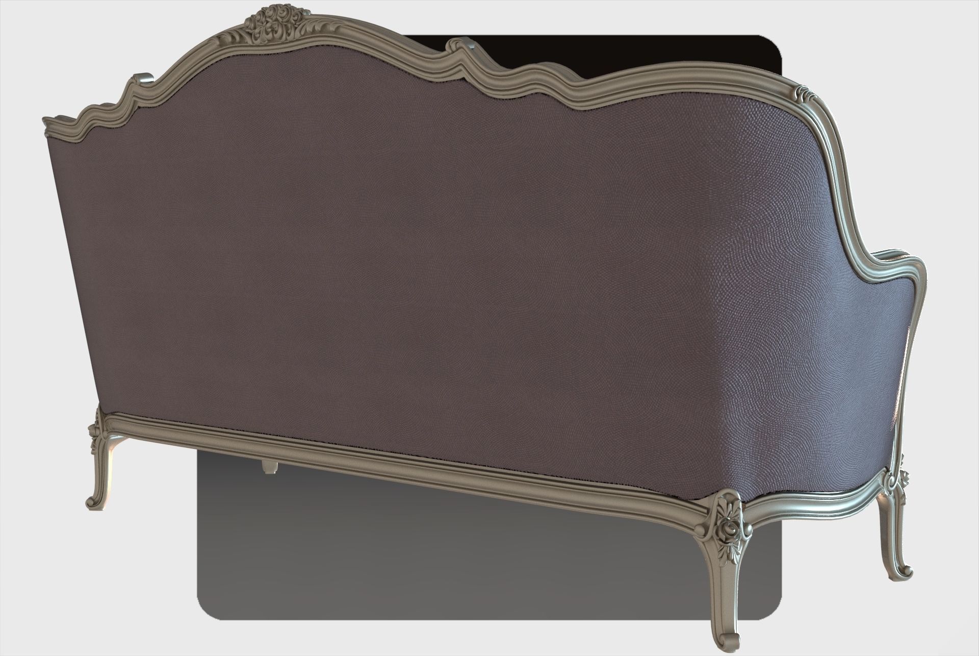 Carved canape for cnc 13 3D model_4