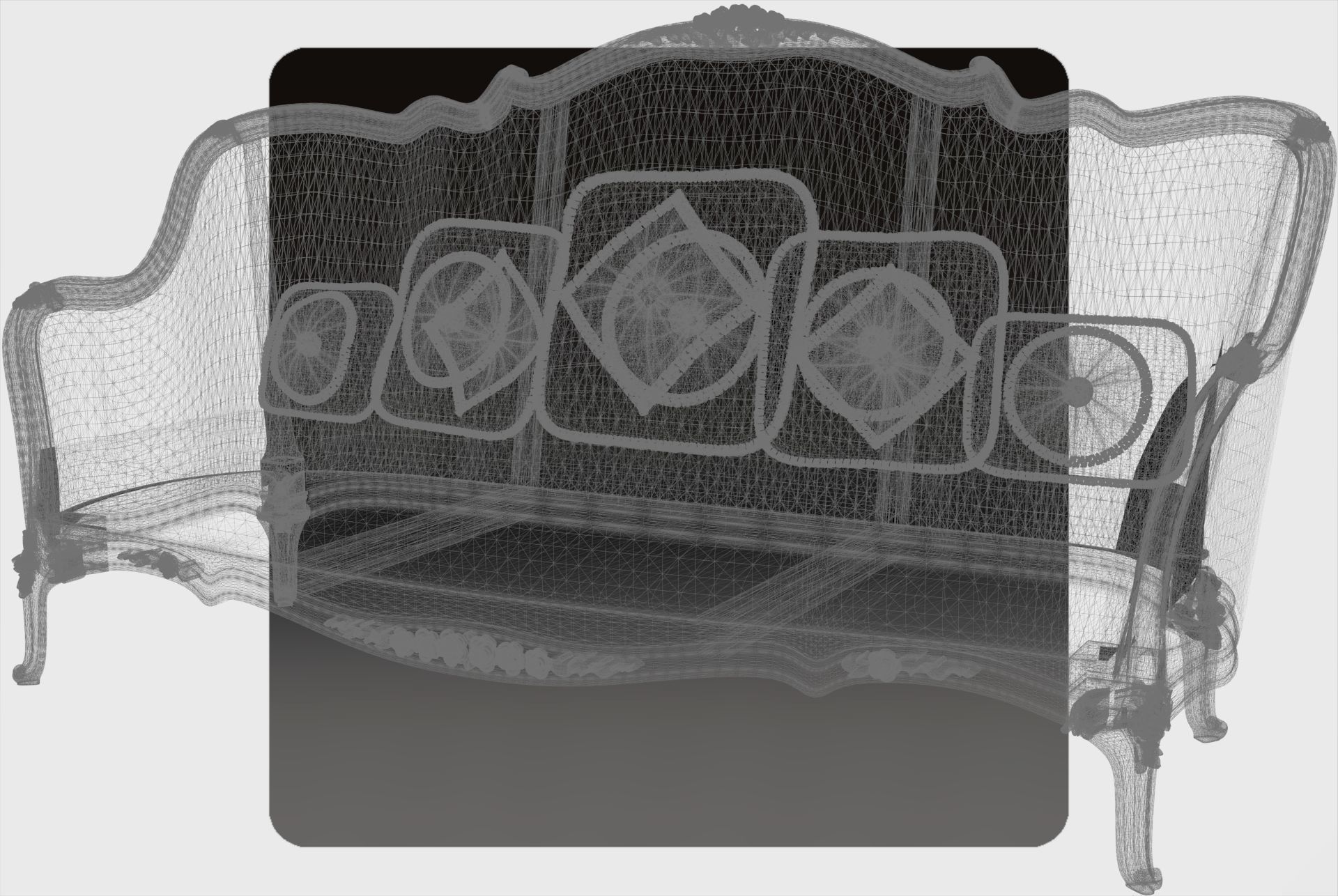 Carved canape for cnc 13 3D model_5