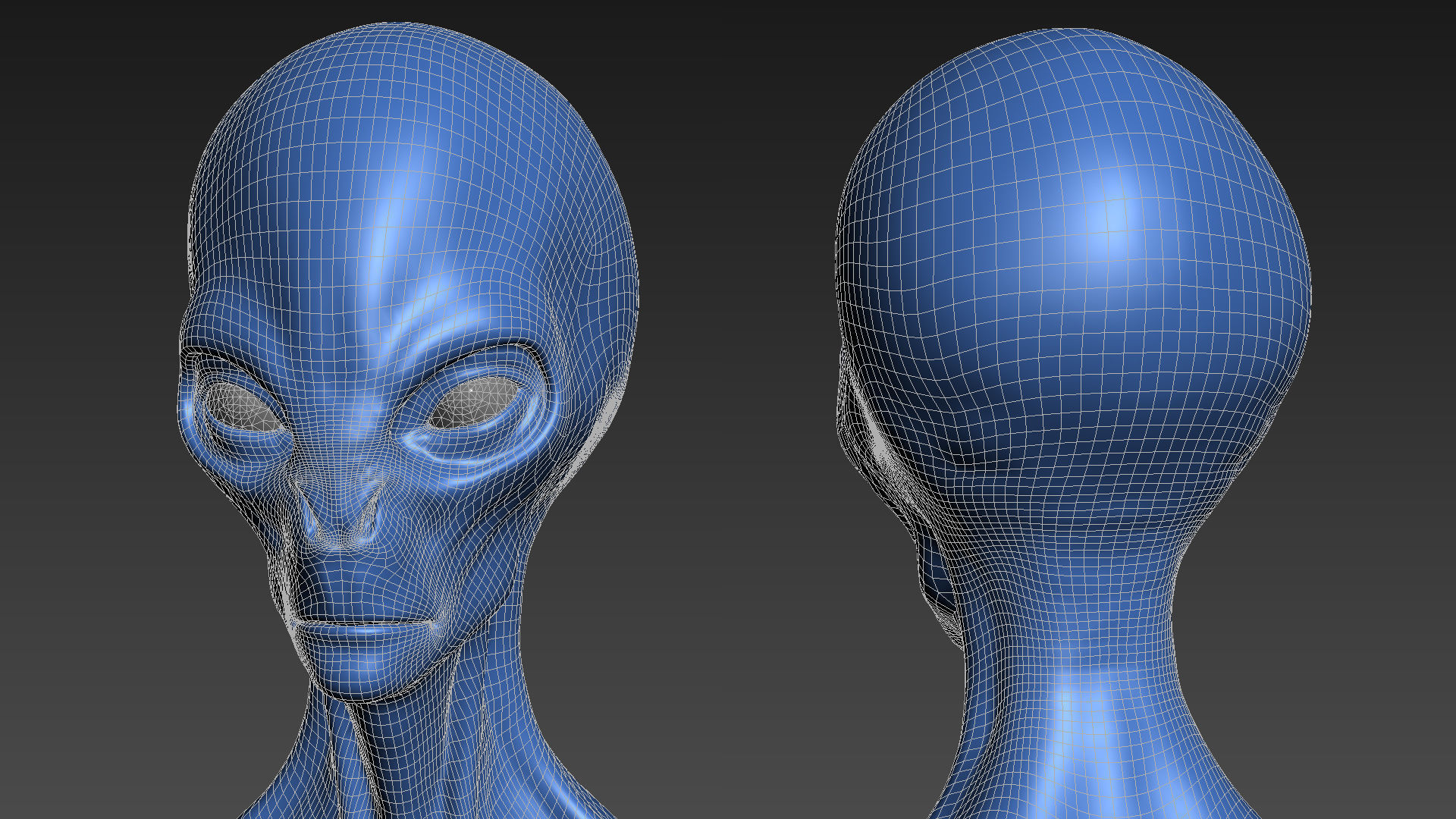Alien - Grey - Unreal Engine Low-poly 3D model_32