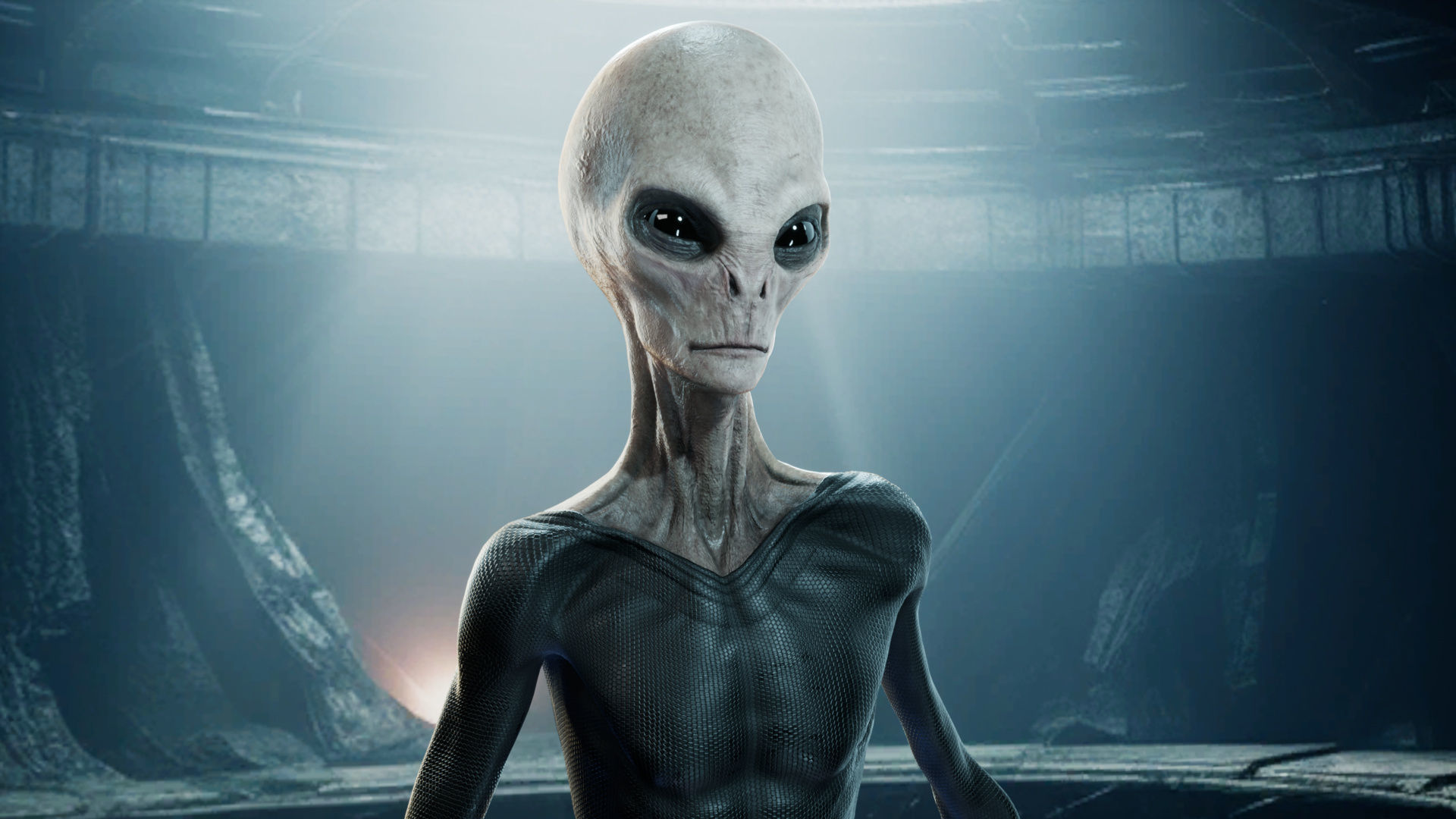 Alien - Grey - Unreal Engine Low-poly 3D model_4