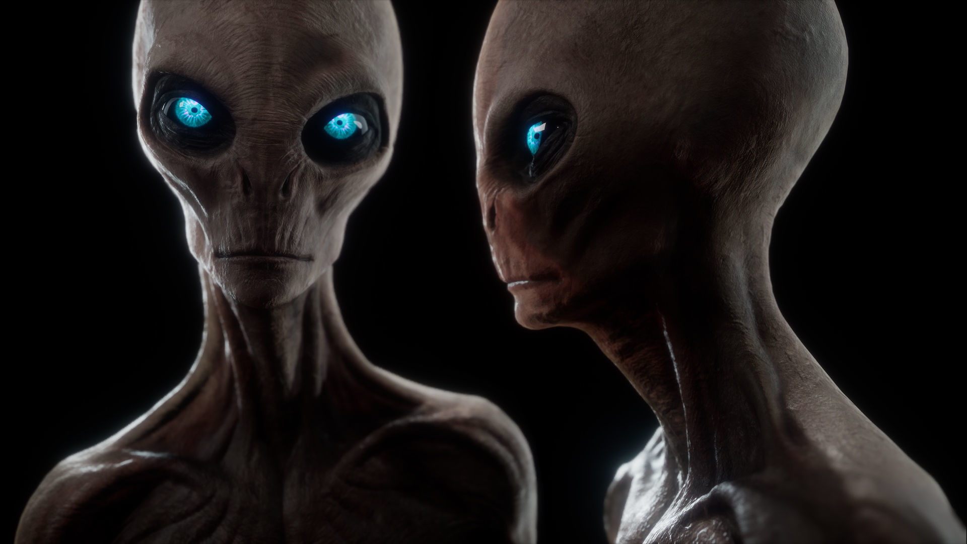 Alien - Grey - Unreal Engine Low-poly 3D model_16