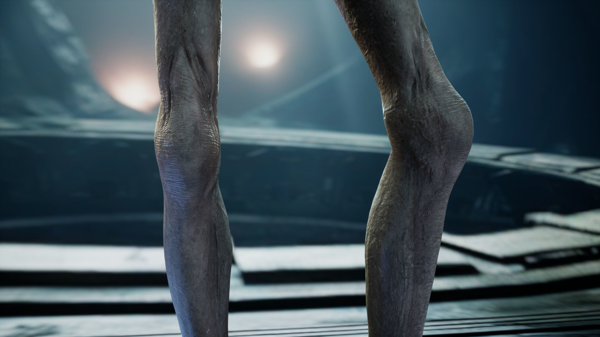 Alien - Grey - Unreal Engine Low-poly 3D model_8