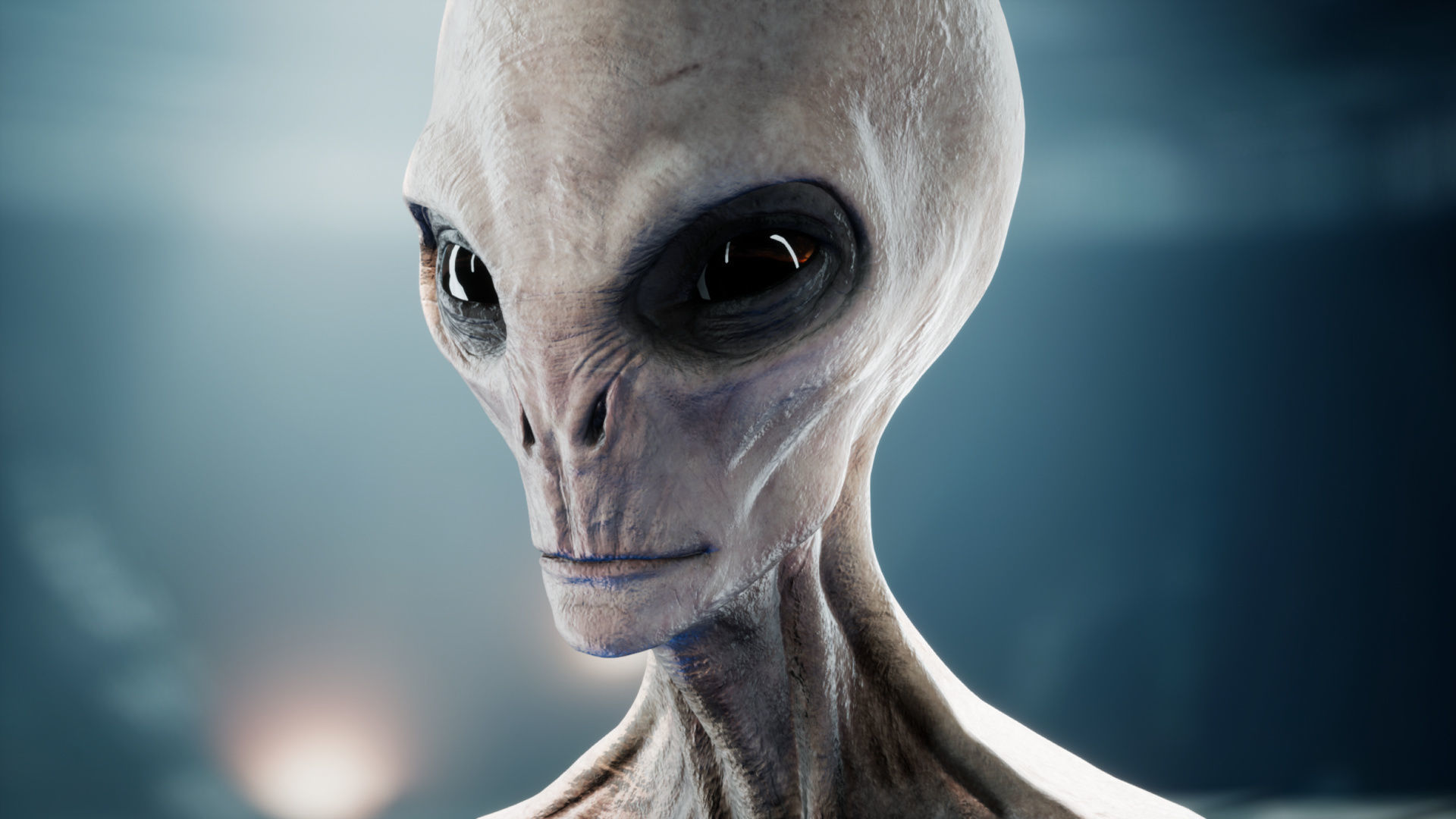 Alien - Grey - Unreal Engine Low-poly 3D model_15