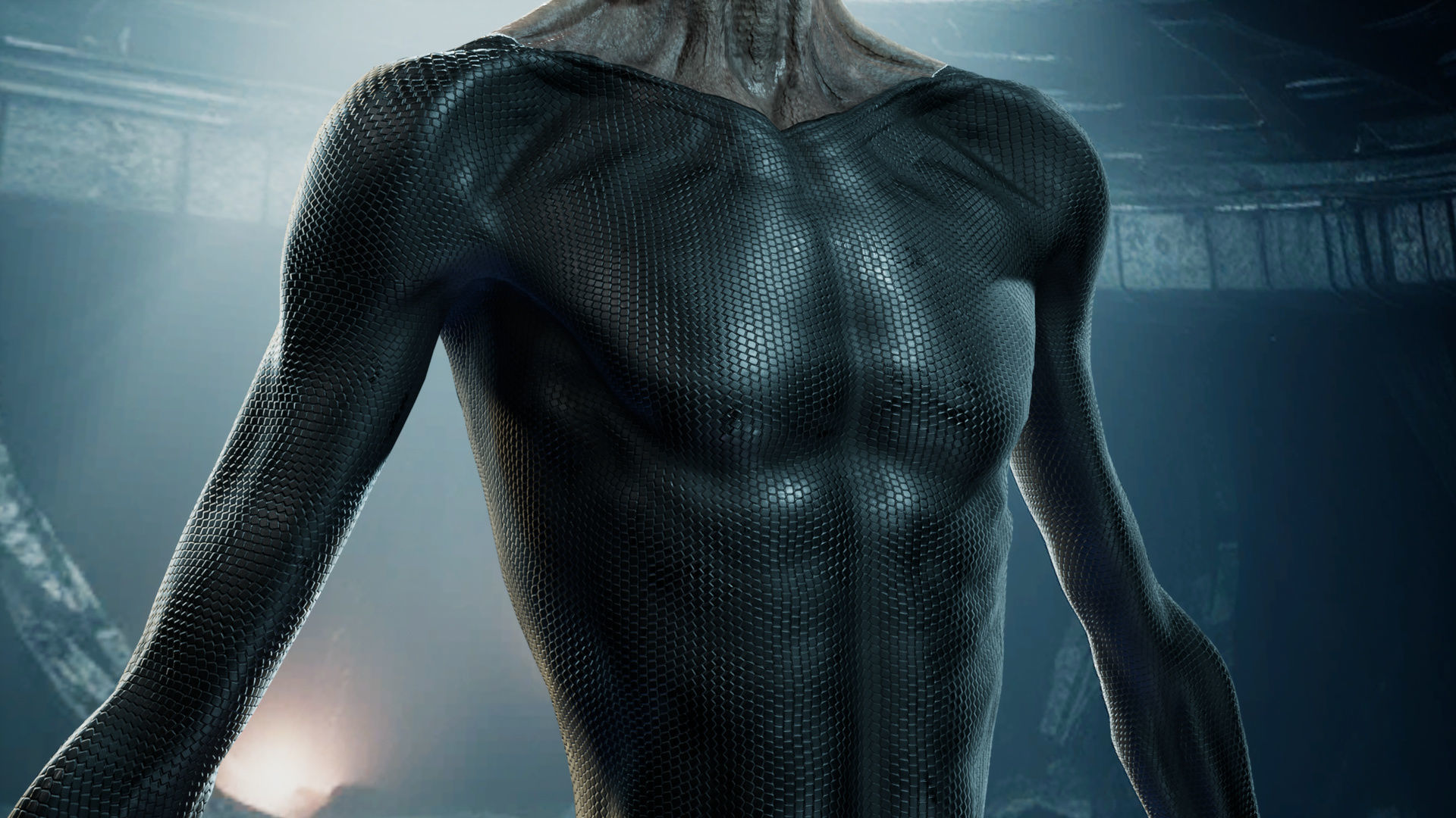 Alien - Grey - Unreal Engine Low-poly 3D model_14