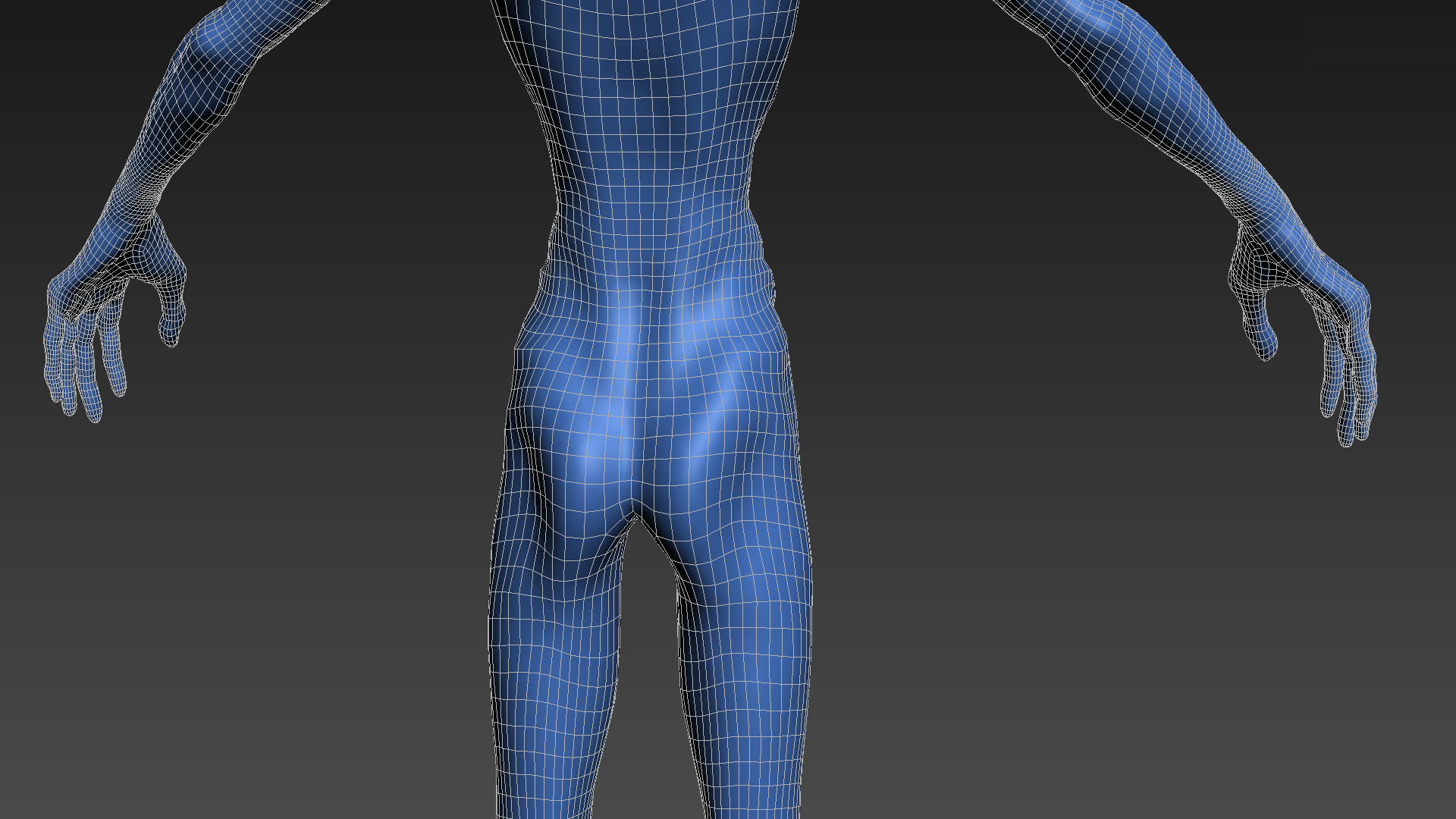 Alien - Grey - Unreal Engine Low-poly 3D model_36