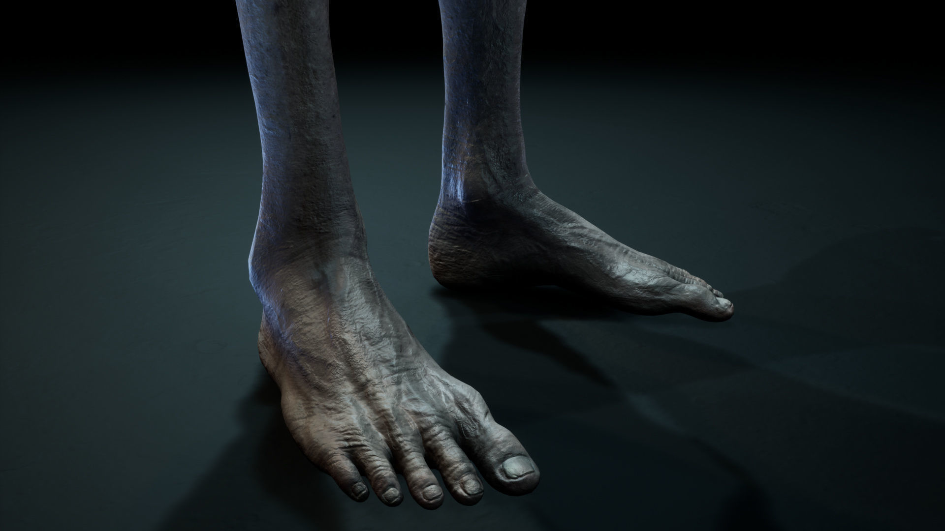 Alien - Grey - Unreal Engine Low-poly 3D model_9