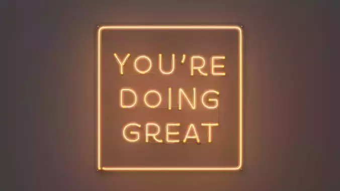 You Are Doing Great - Neon Sign 3D model