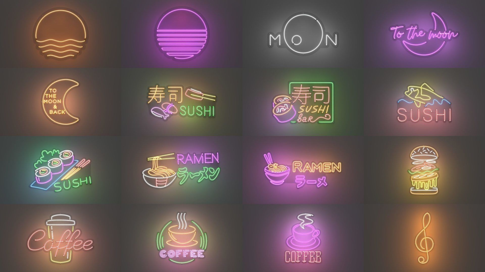 Third 50 Neon Signs - NEONPLEX SPECIAL PACK 3D Model Collection_1
