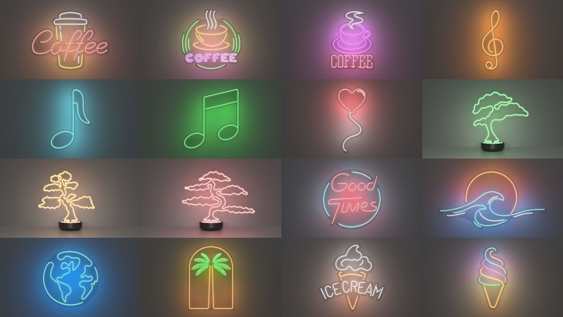 150 Neon Signs - NEONPLEX MEGA PACK 3D Model Collection_15