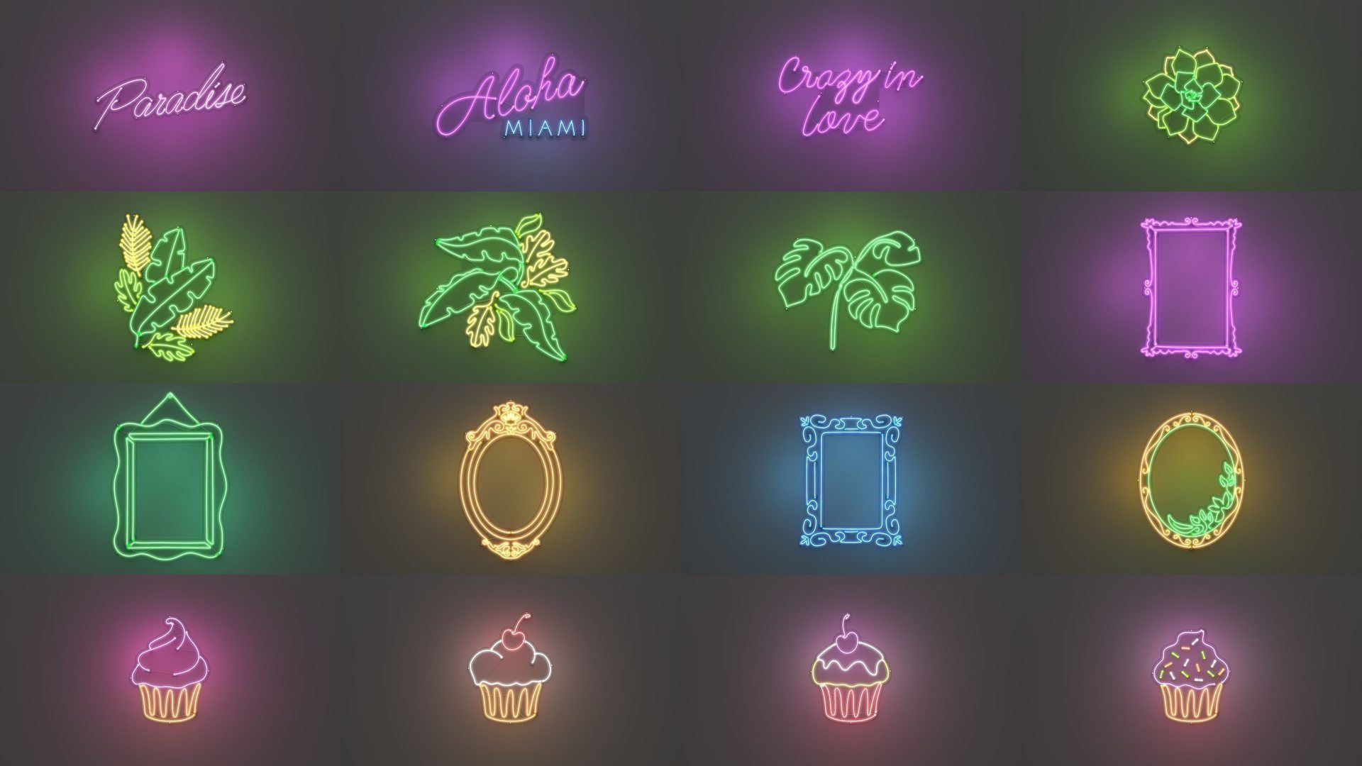 150 Neon Signs - NEONPLEX MEGA PACK 3D Model Collection_5