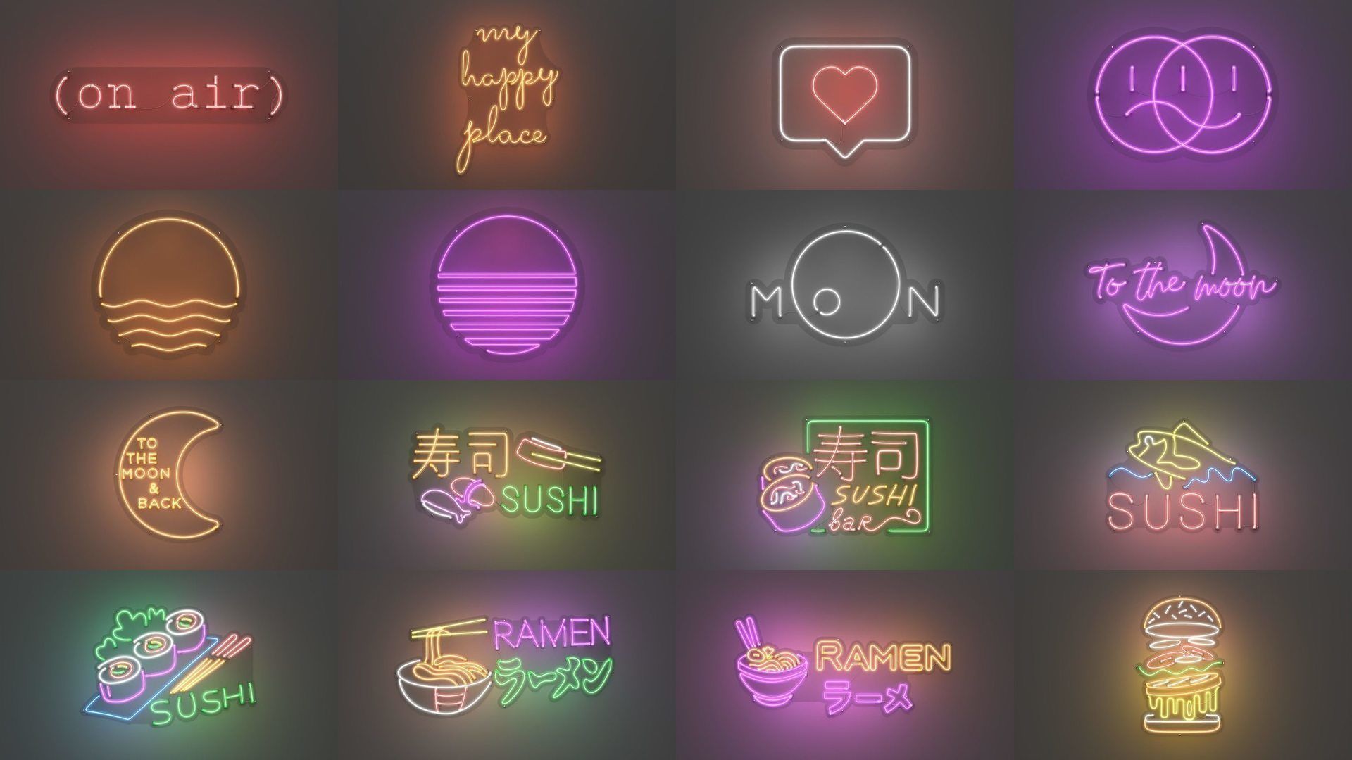150 Neon Signs - NEONPLEX MEGA PACK 3D Model Collection_13