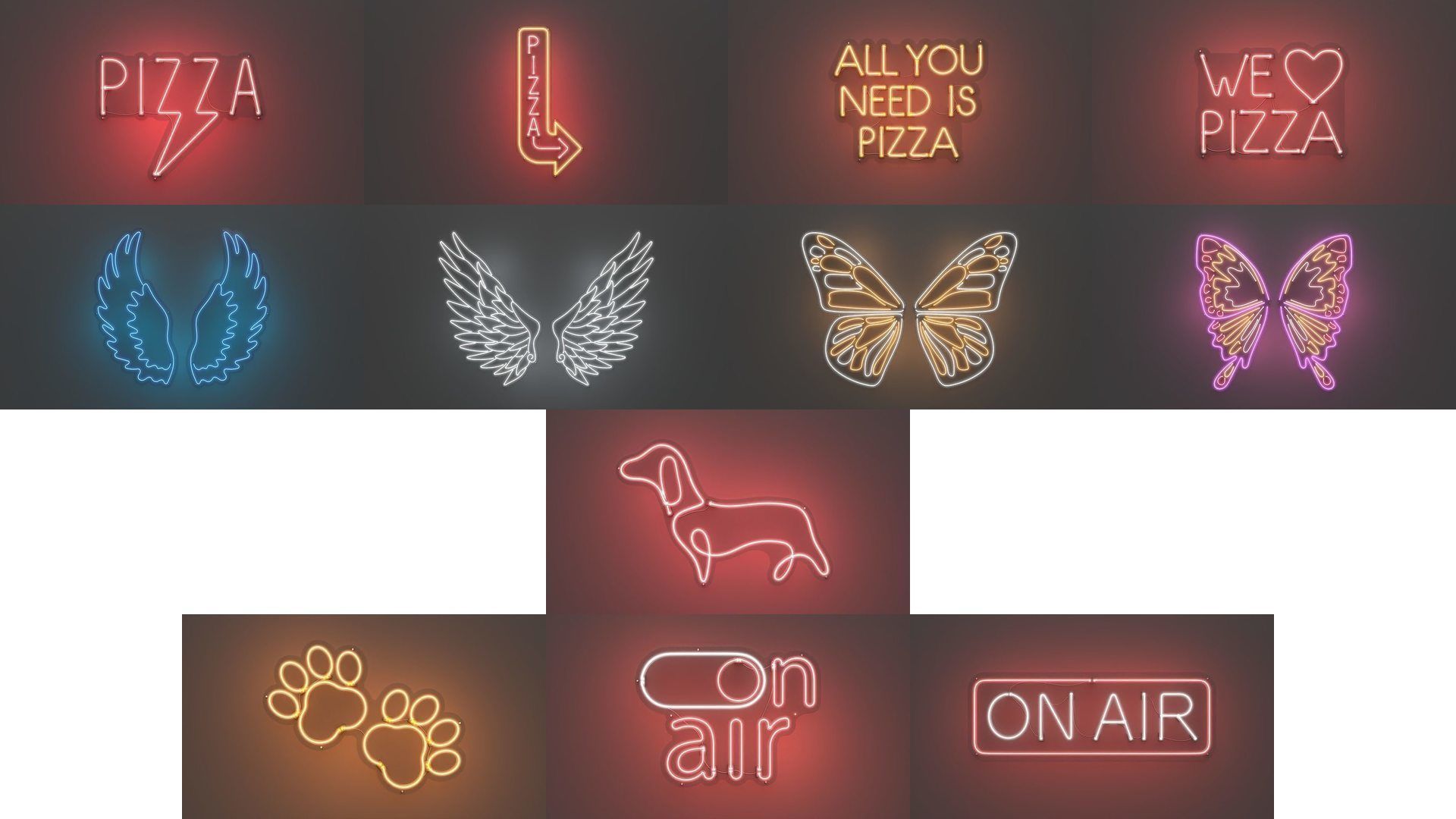 150 Neon Signs - NEONPLEX MEGA PACK 3D Model Collection_11