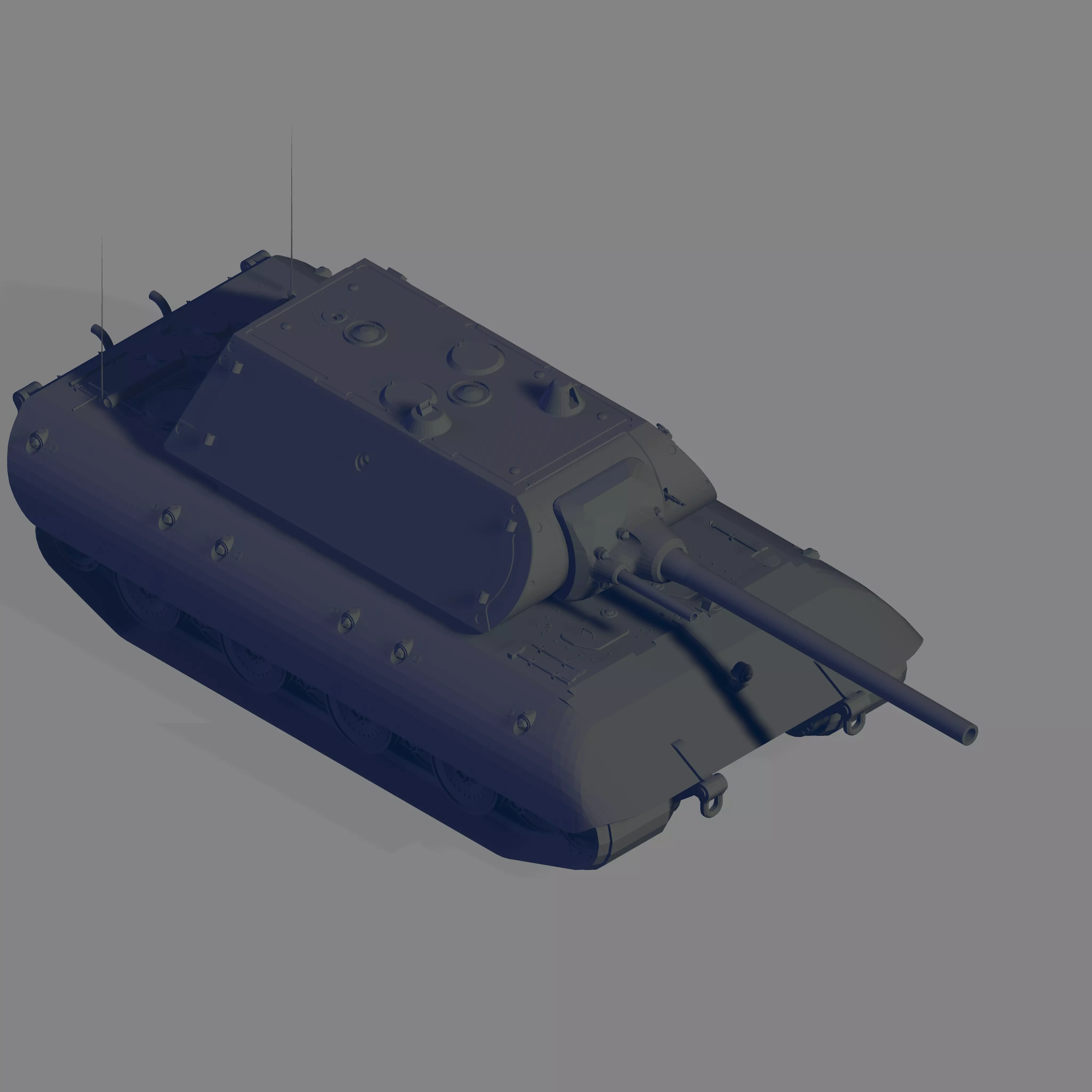 E 100 Tank 3D model_0