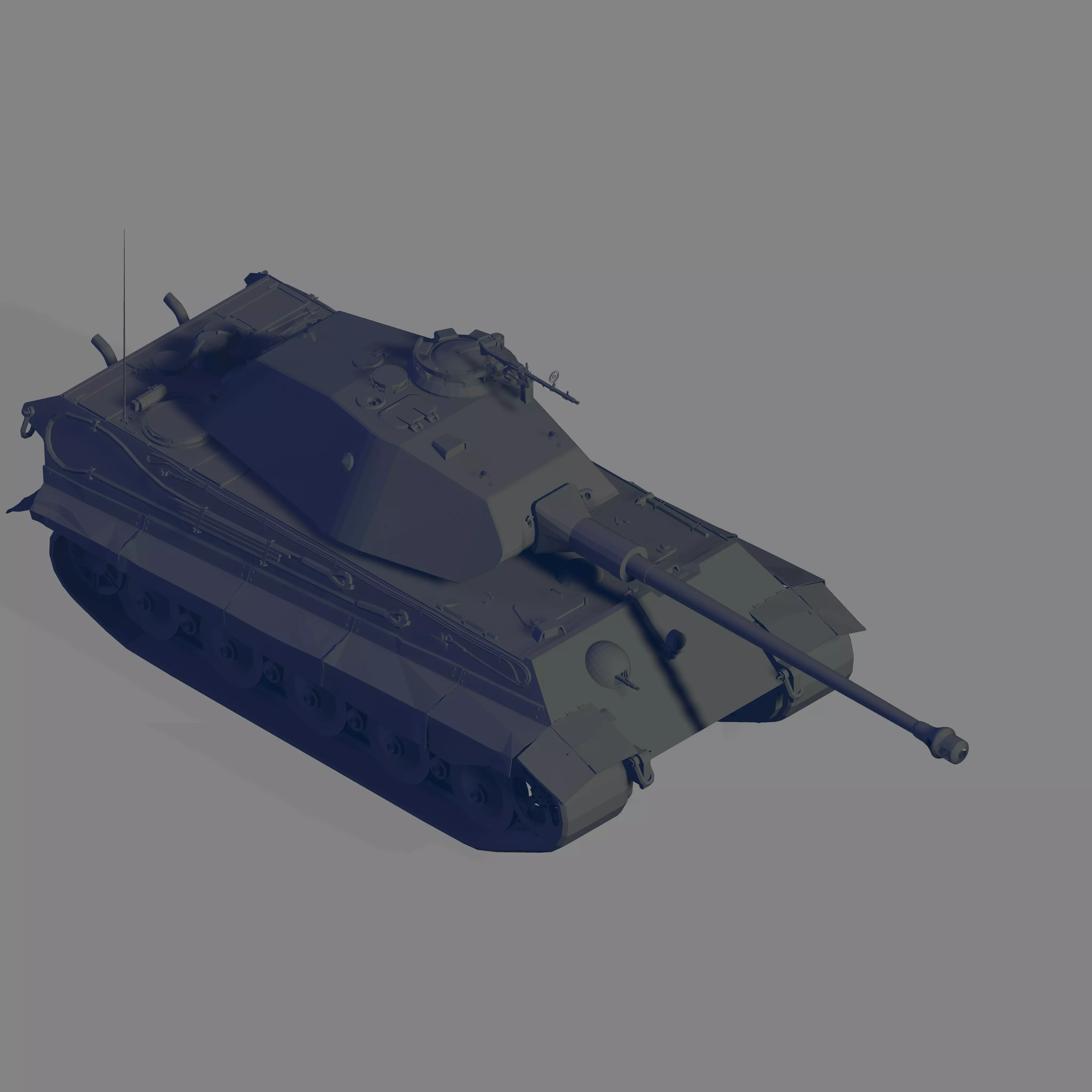 Tiger II P 3D model_0
