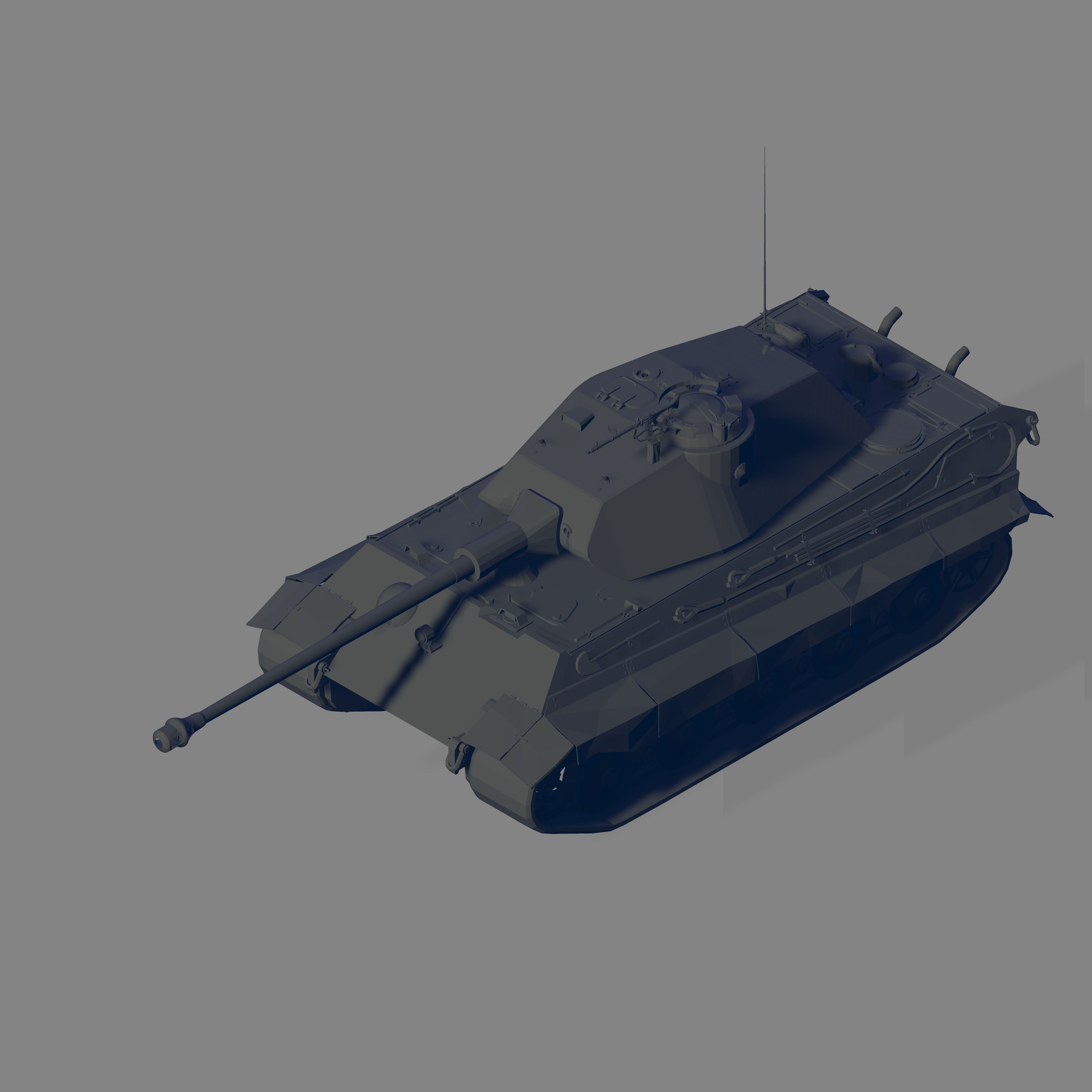 Tiger II P 3D model_1
