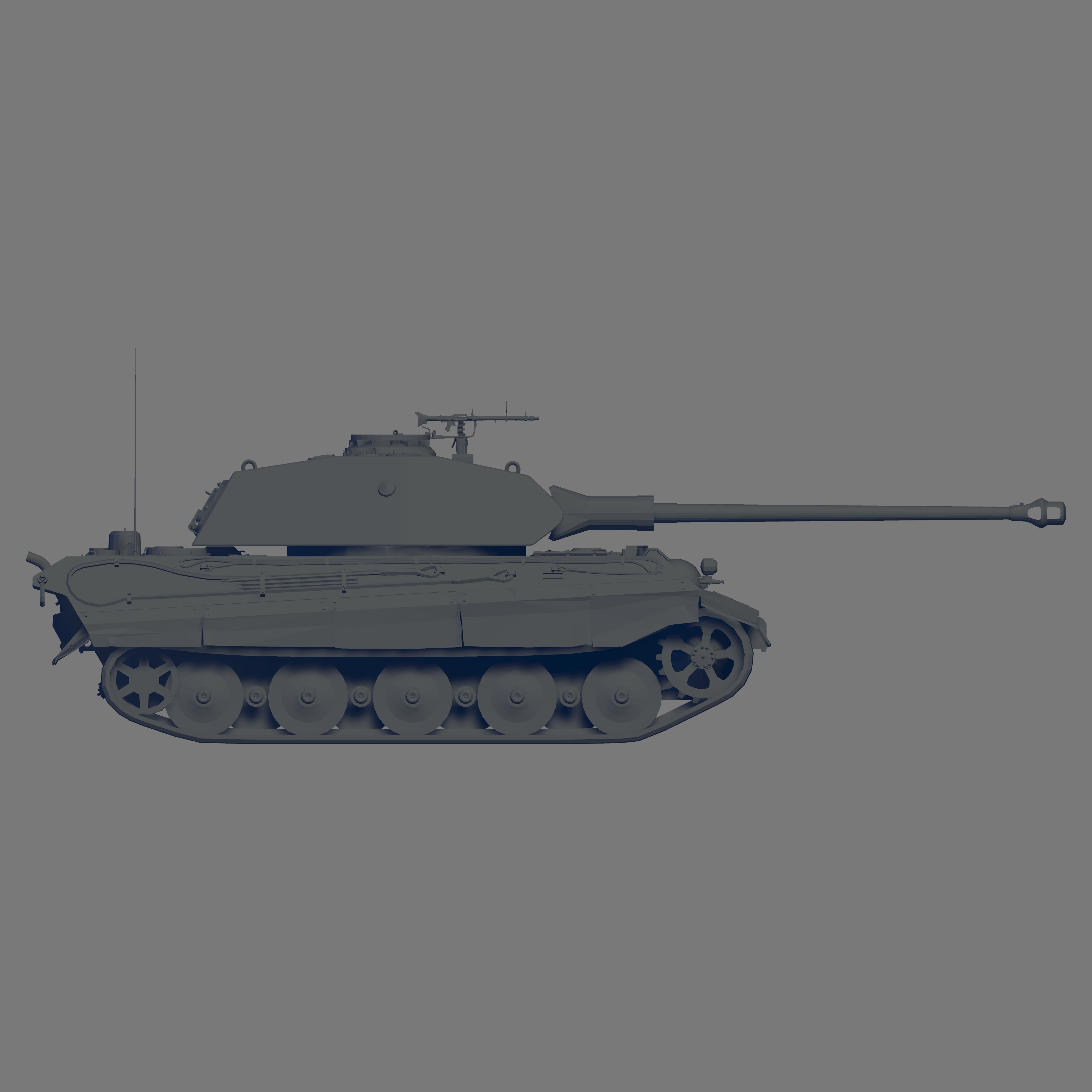 Tiger II P 3D model_3