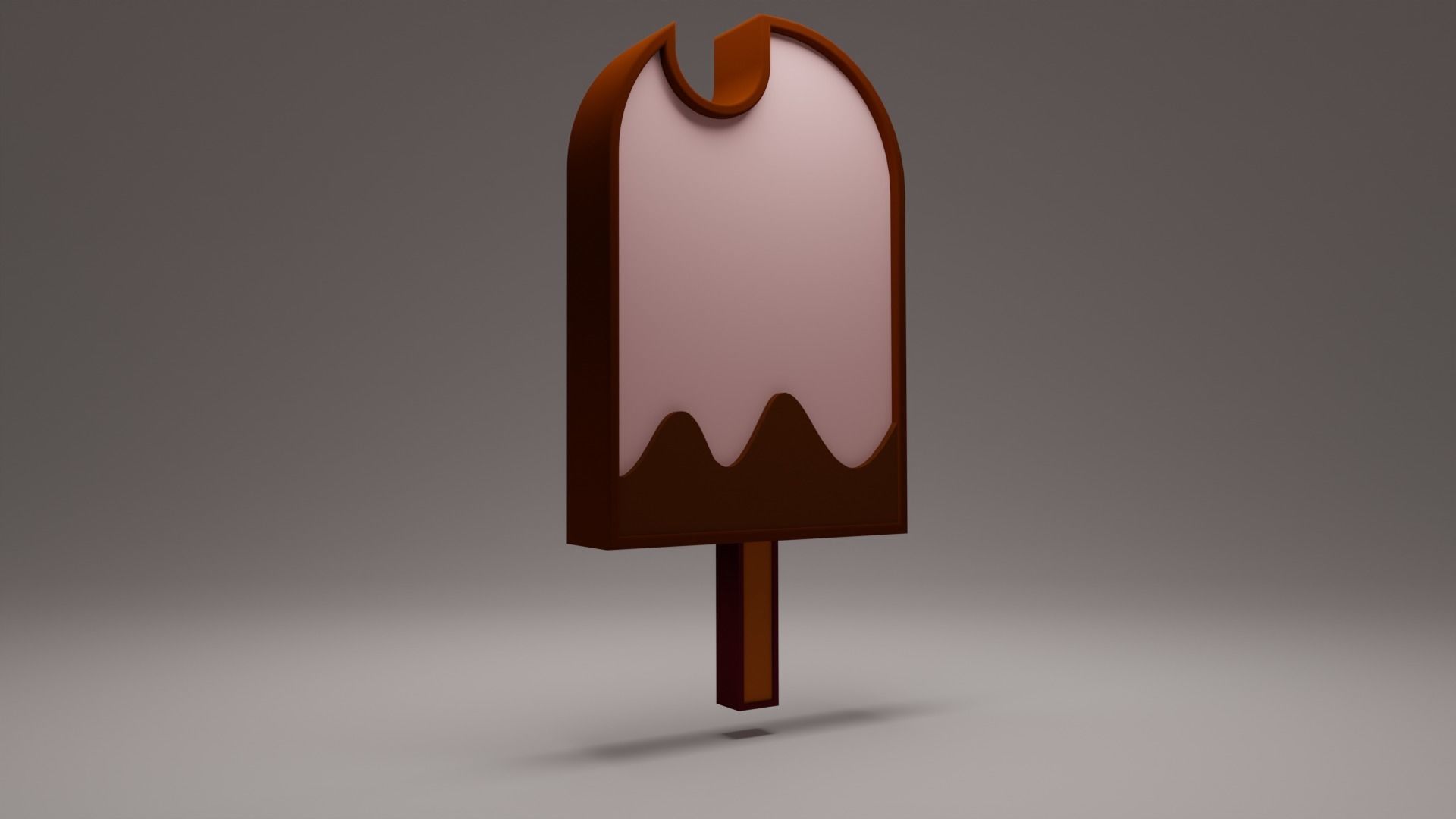Ice Cream Low-poly 3D model_2