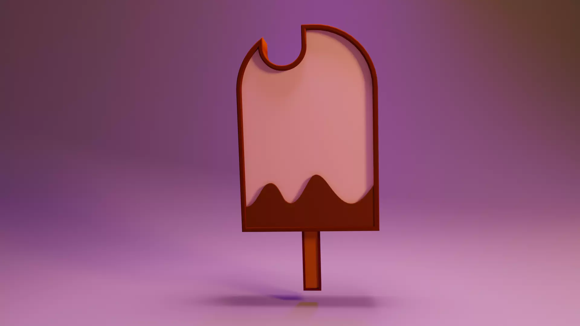 Ice Cream Low-poly 3D model_0