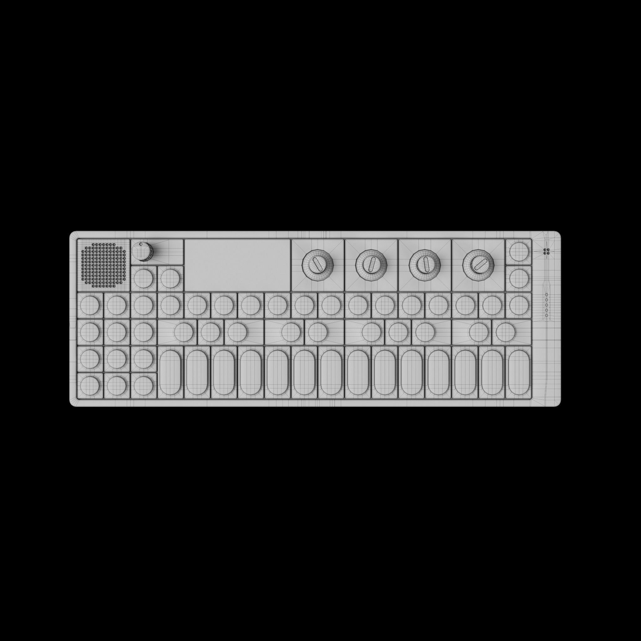 Teenage Engineering OP-1 Portable Synthesizer White  3D model_5