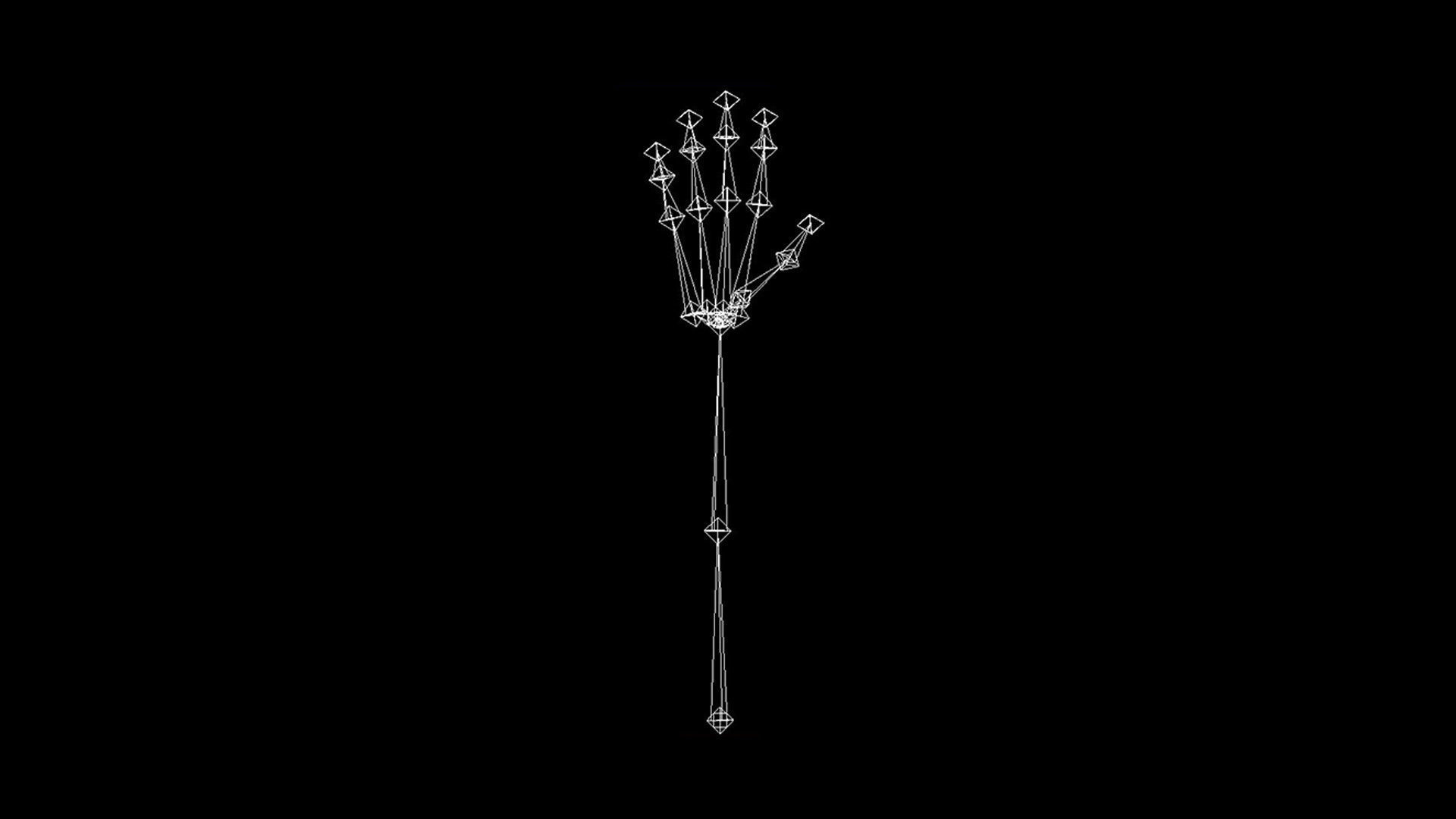 HAND09 Rigged Hand 3D model_9