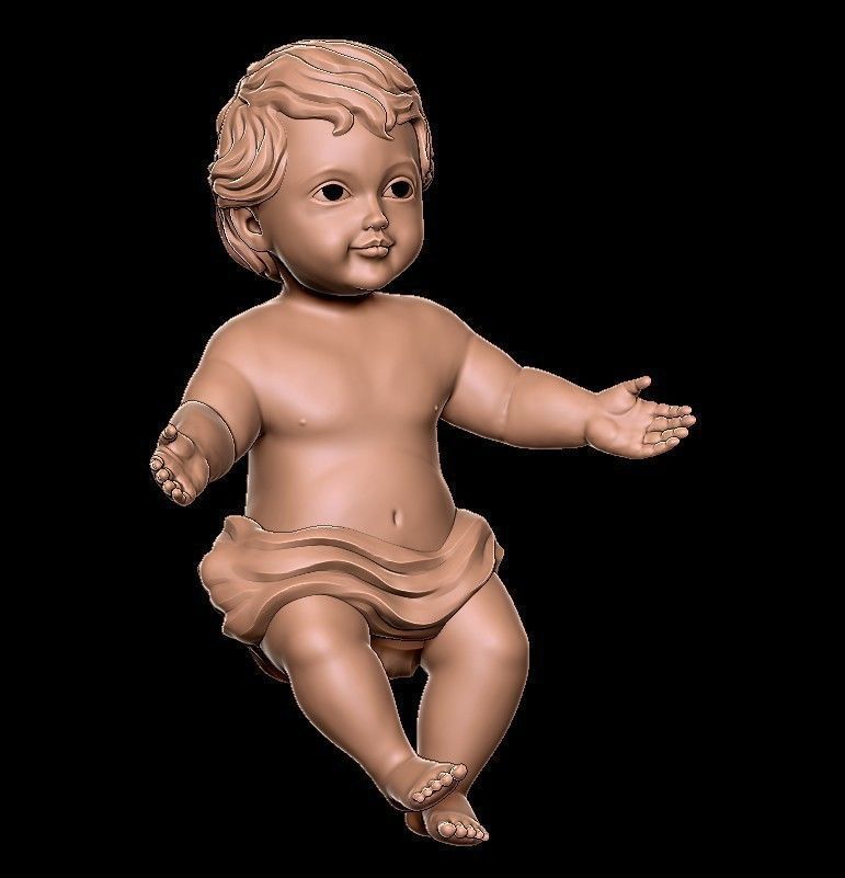 Infant Jesus 3D print model_48