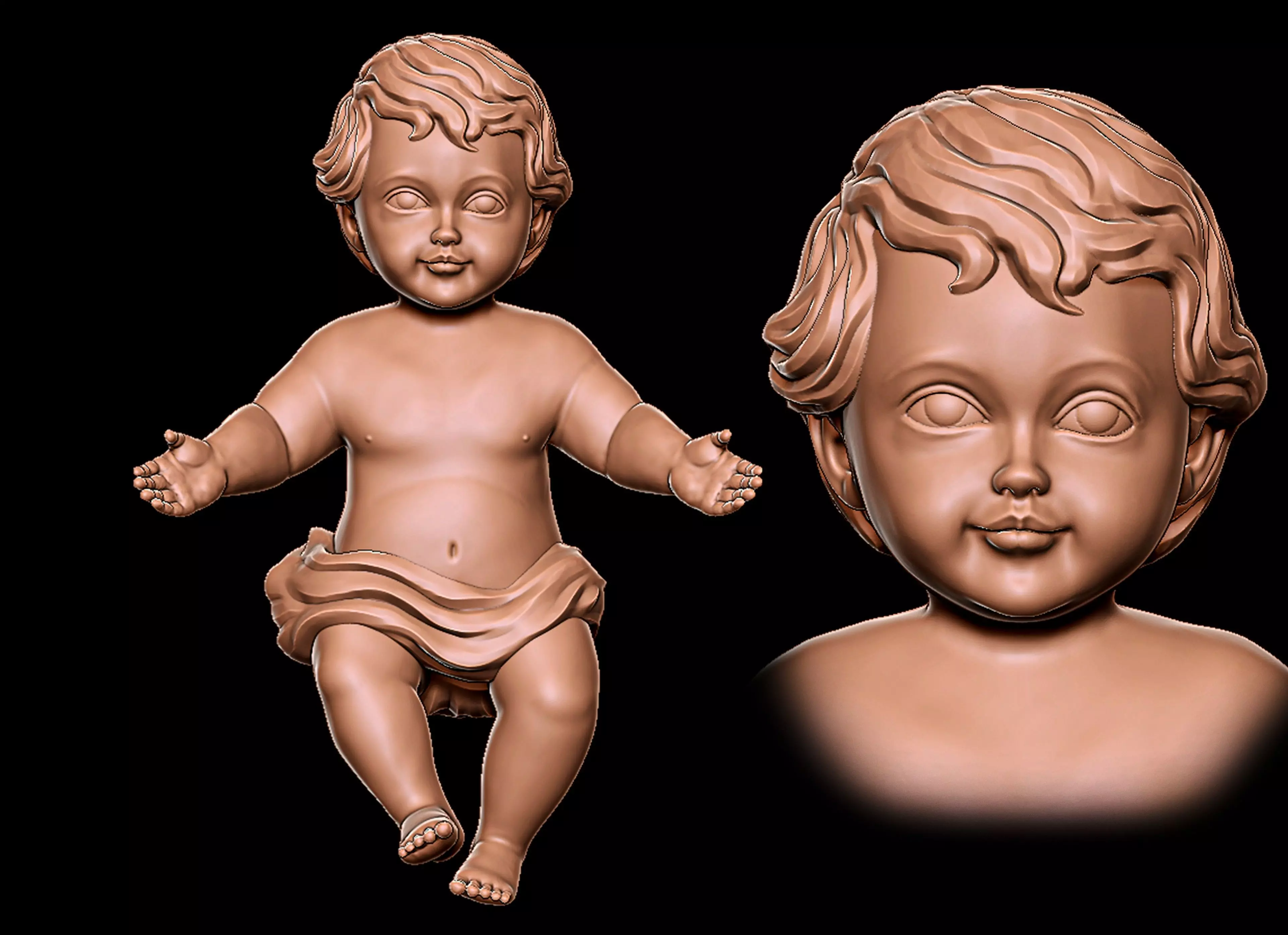 Infant Jesus 3D print model_0