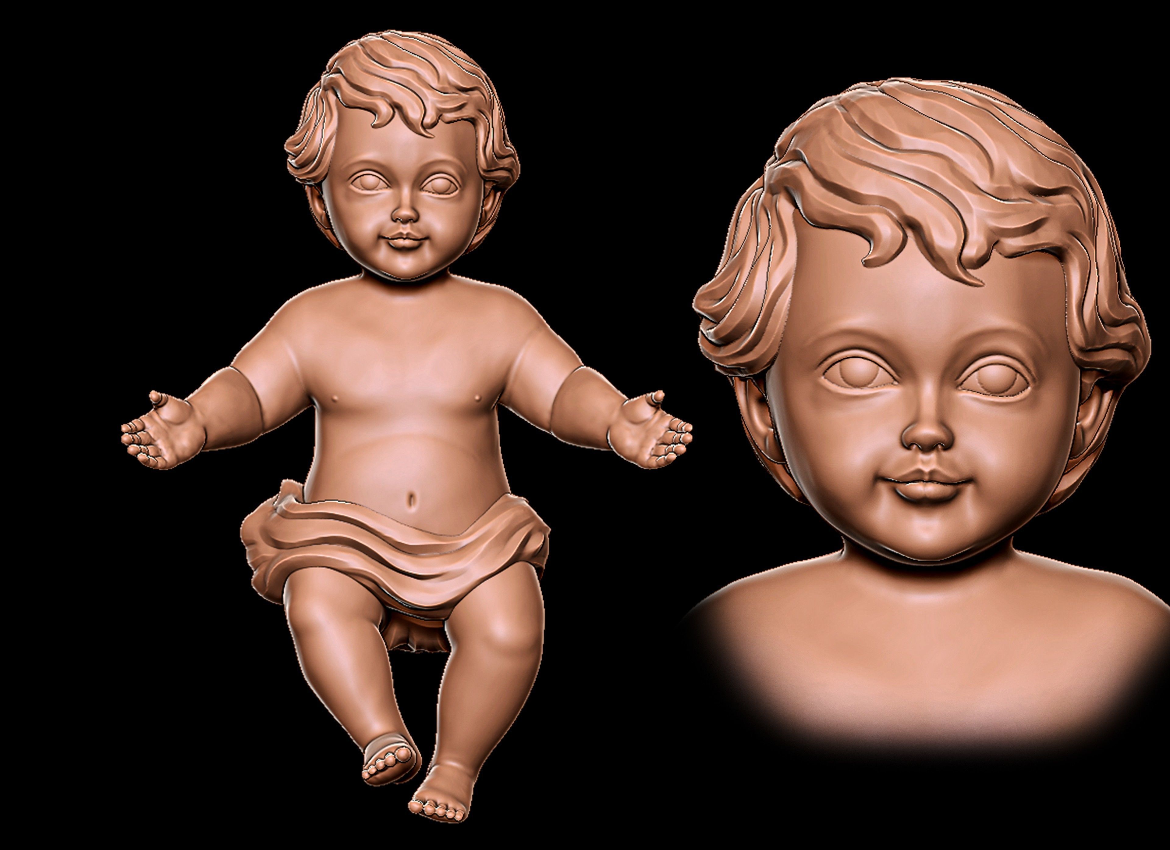 Infant Jesus 3D print model_79