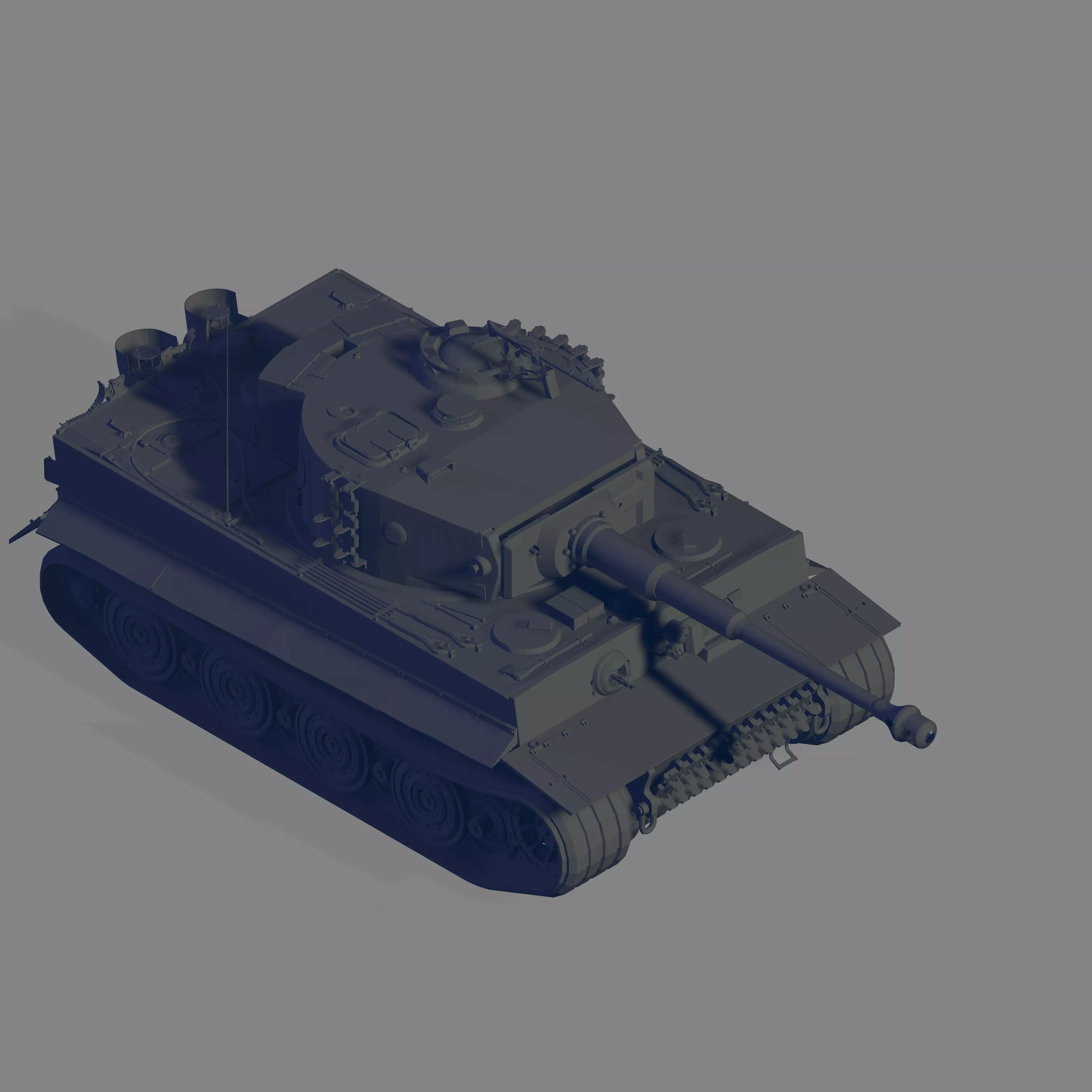 Tiger E 3D model_0