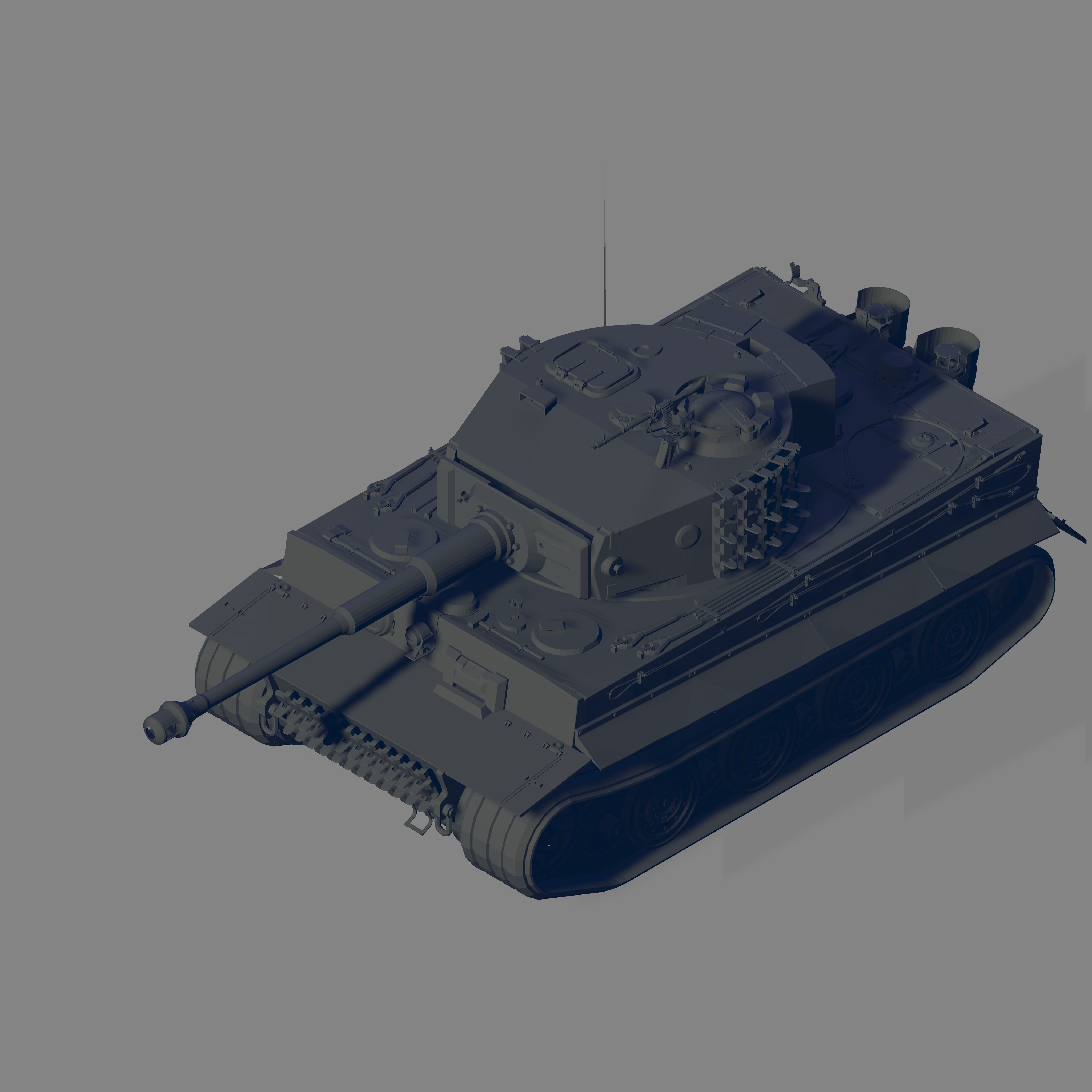 Tiger E 3D model_1