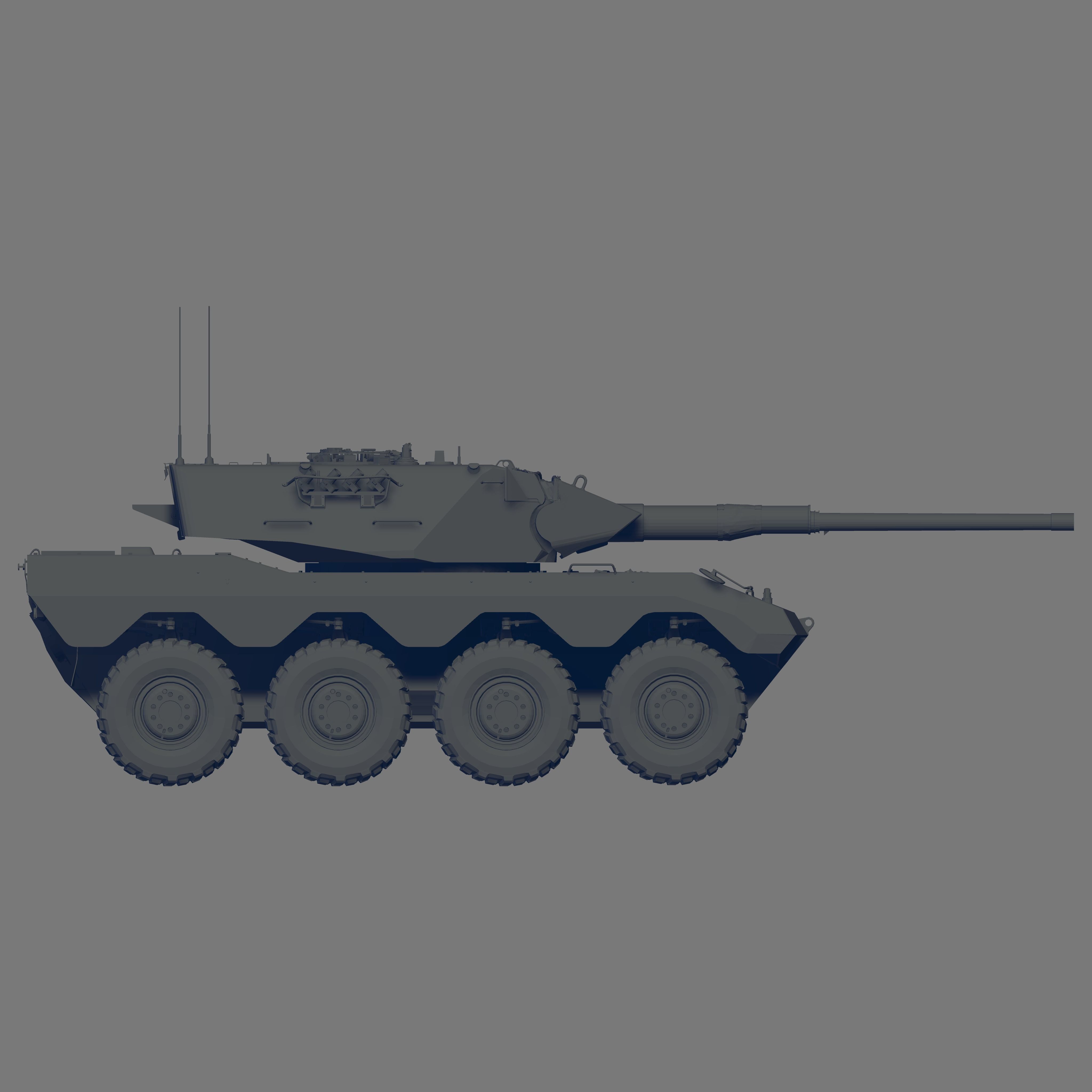 Radkampfwagen 90 3D model_3