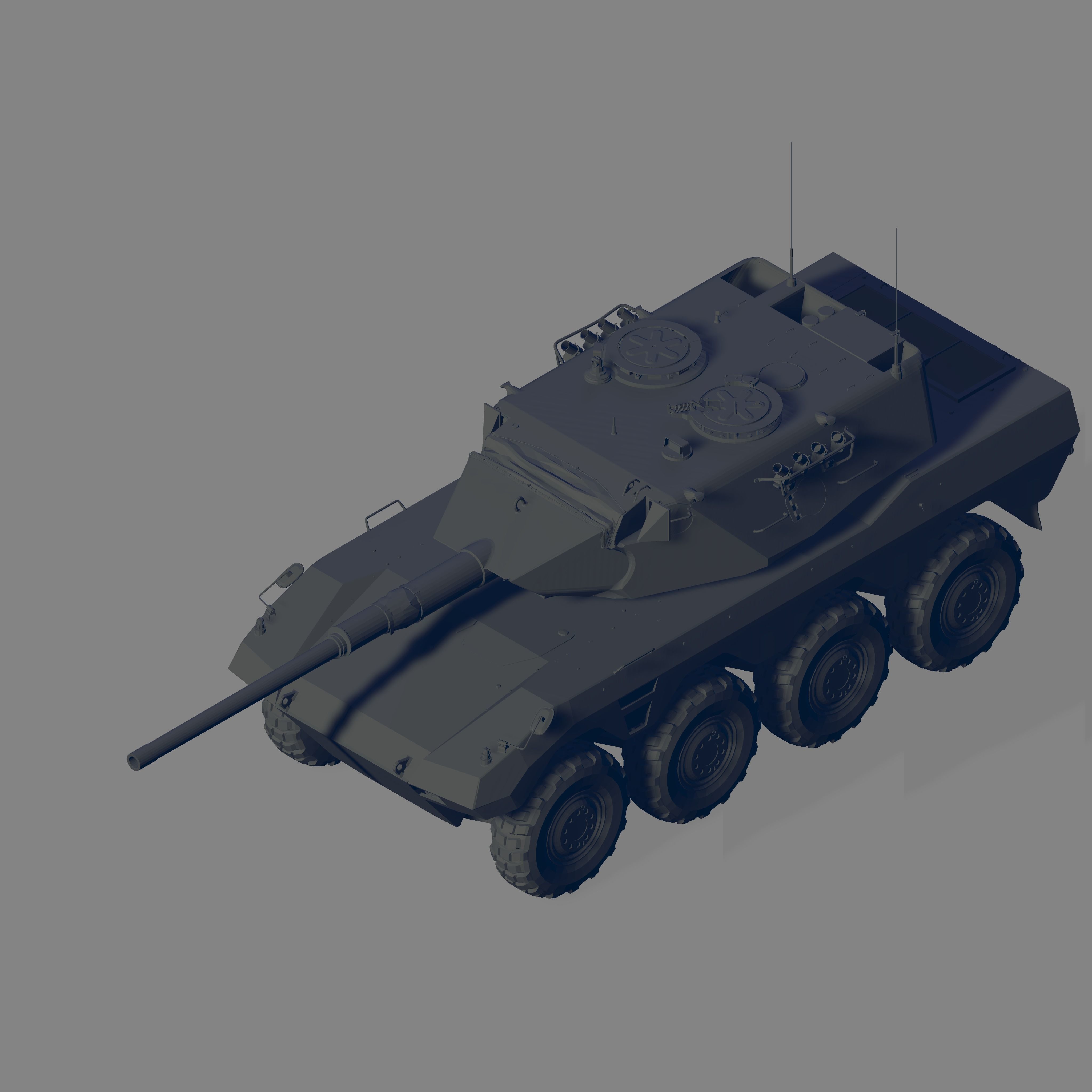 Radkampfwagen 90 3D model_1