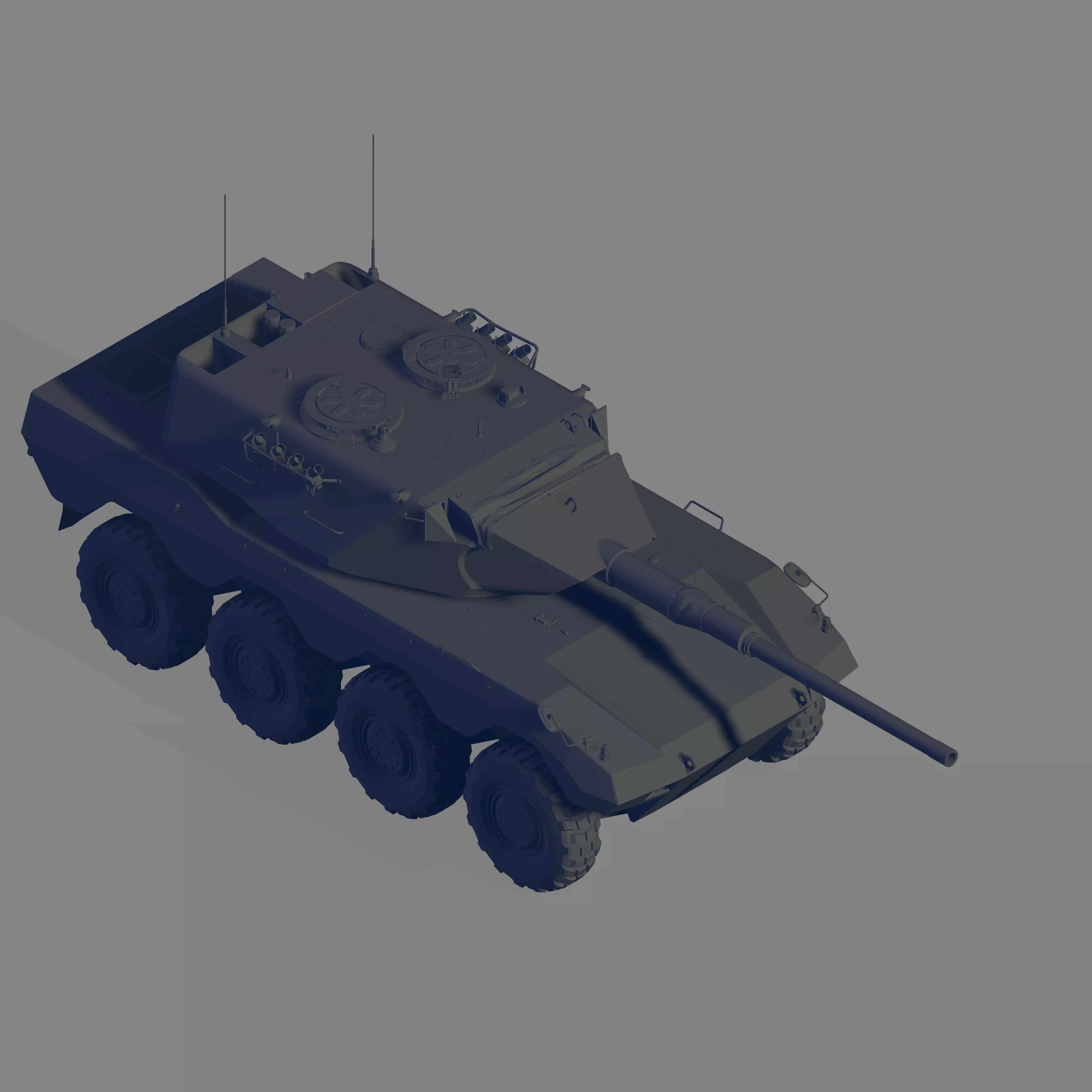 Radkampfwagen 90 3D model_0