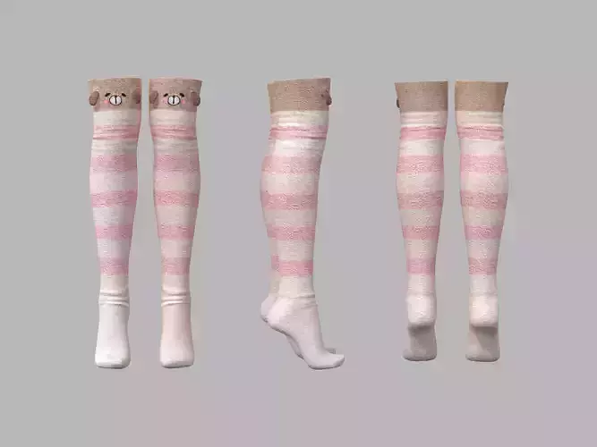 Overknee Socks with Ears