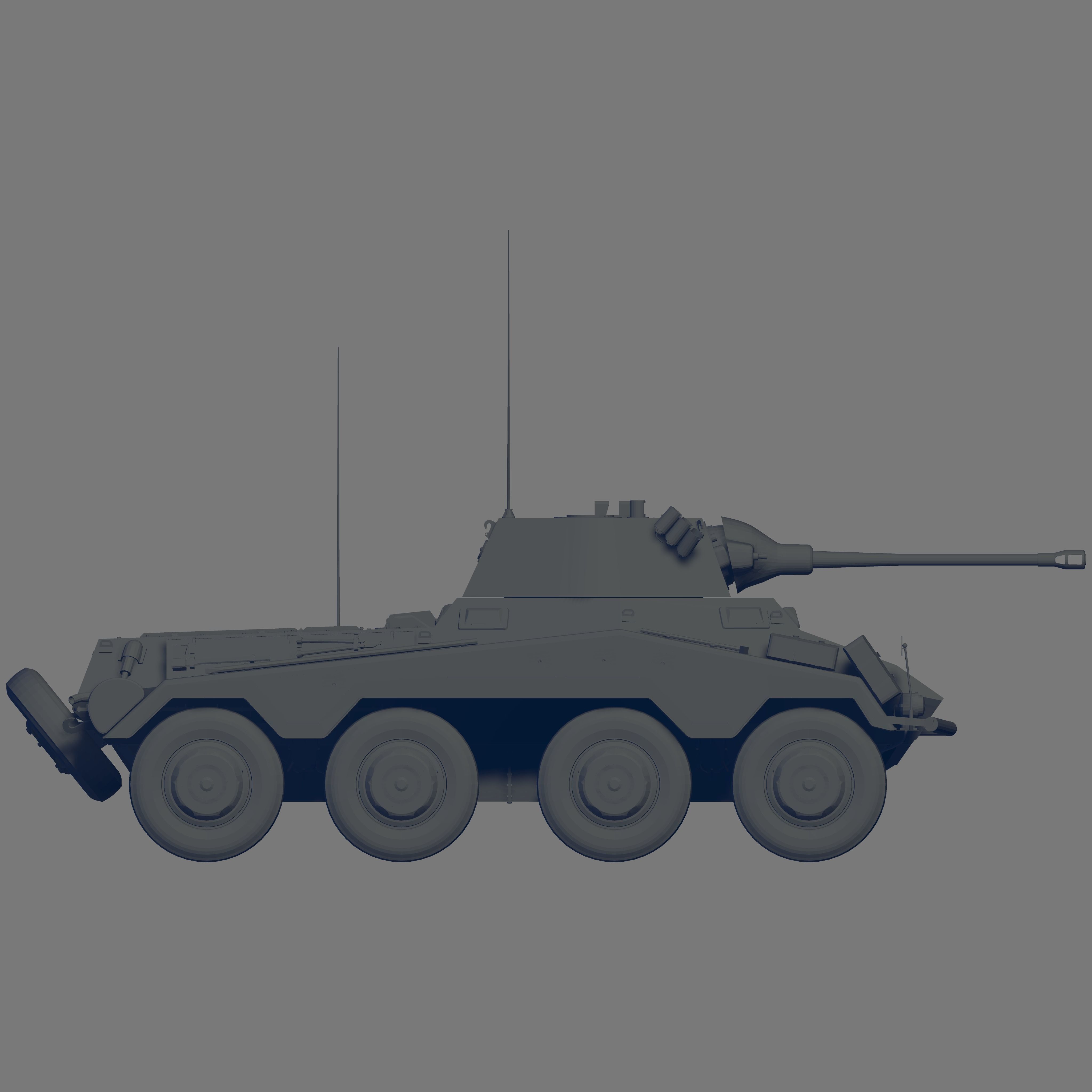 Sd Kfz 234 2 3D model_3