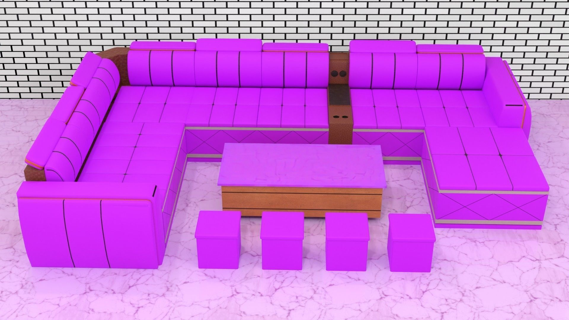 sofa set 006 3D model_18