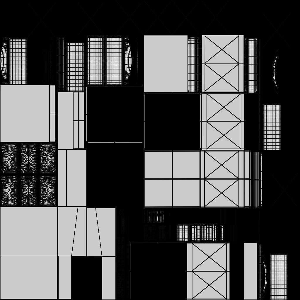 sofa set 006 3D model_20