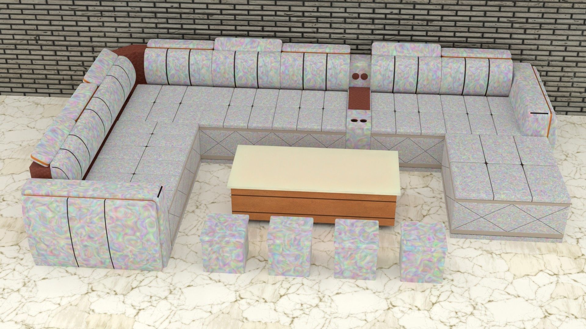 sofa set 006 3D model_17