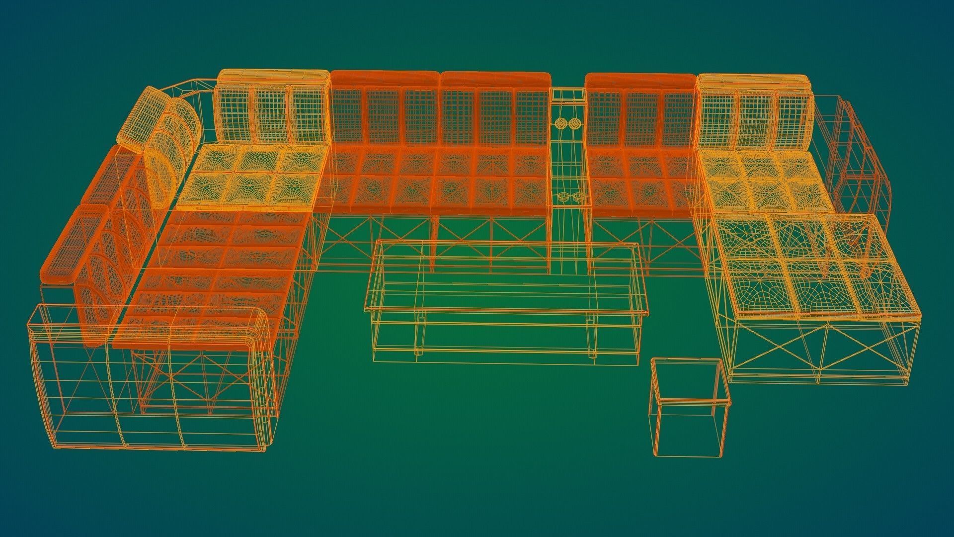 sofa set 006 3D model_10