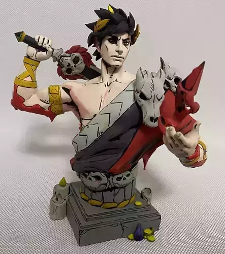 Hades Zagreus Bust 3D print model