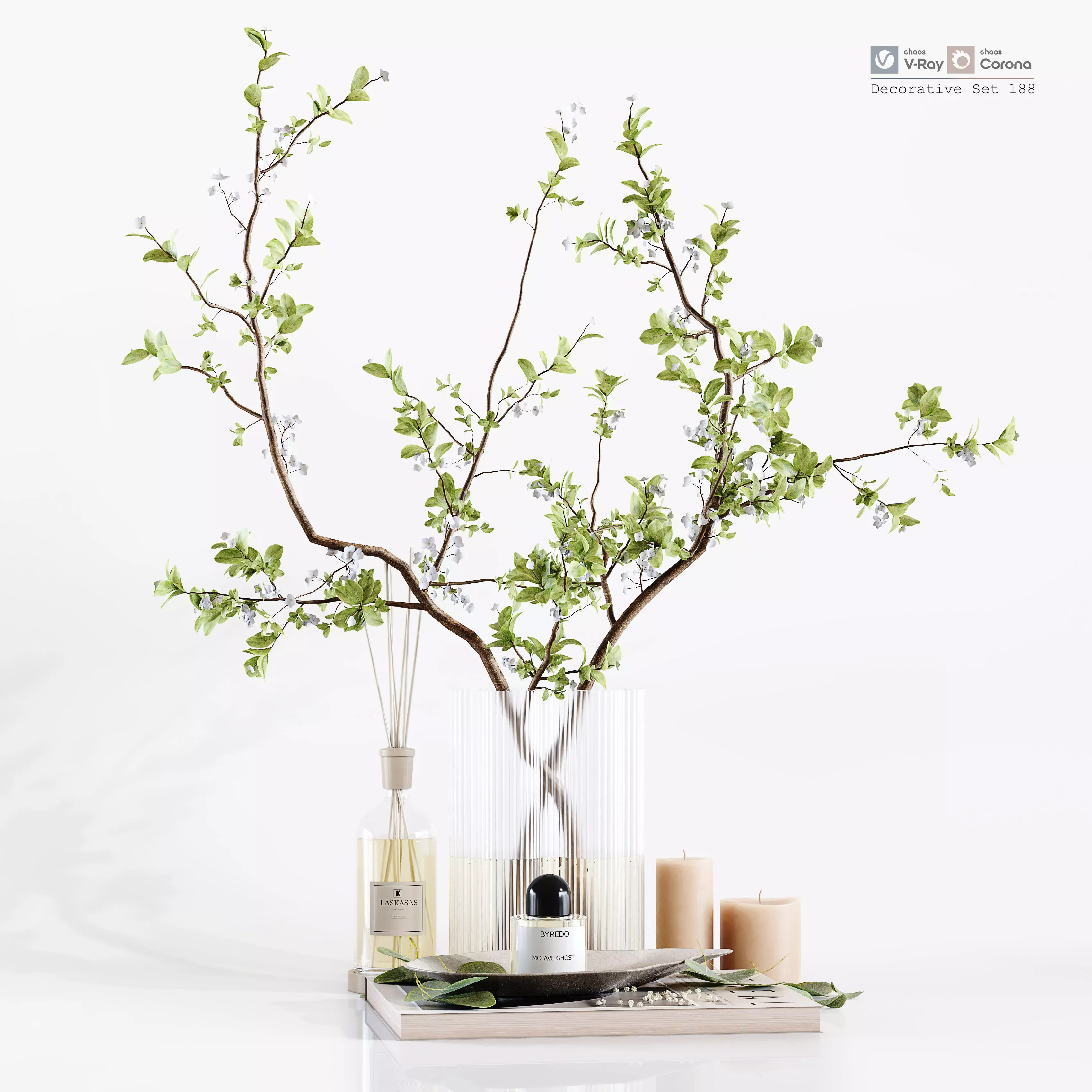 Decorative Set 188 Low-poly 3D model_0