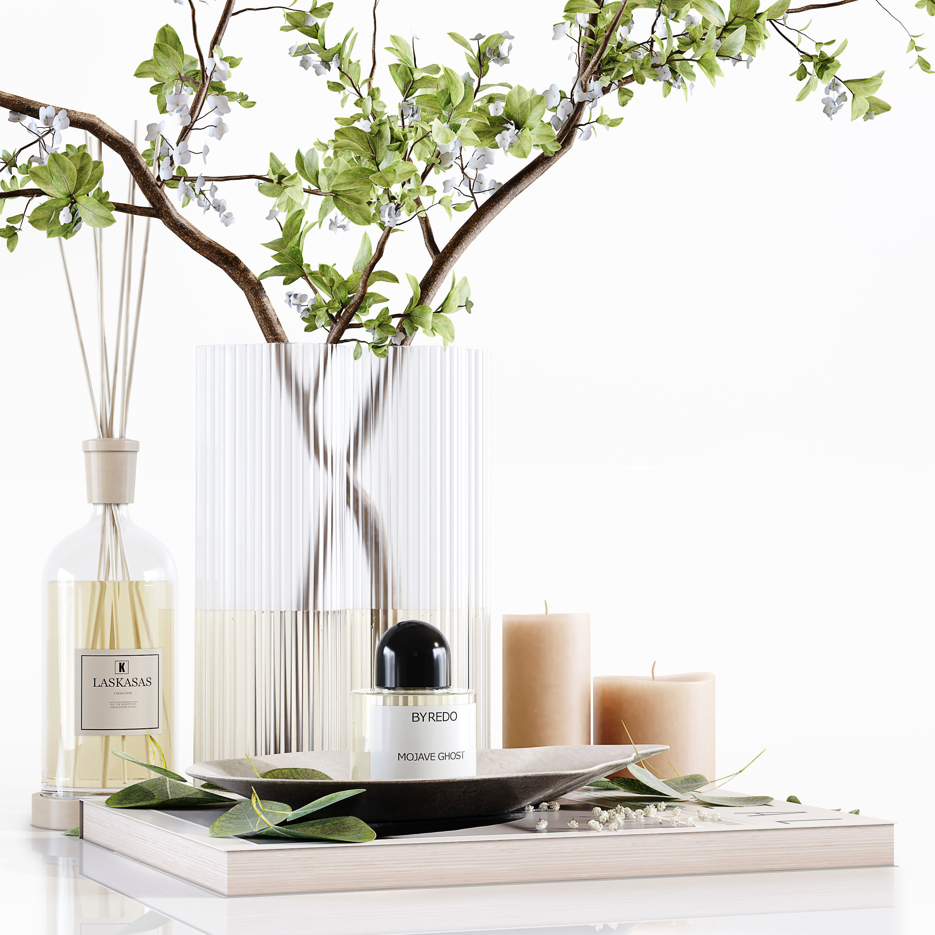 Decorative Set 188 Low-poly 3D model_5