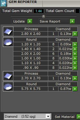 Pink stone royal diamond ring 3617 3D print model 3D print model_8